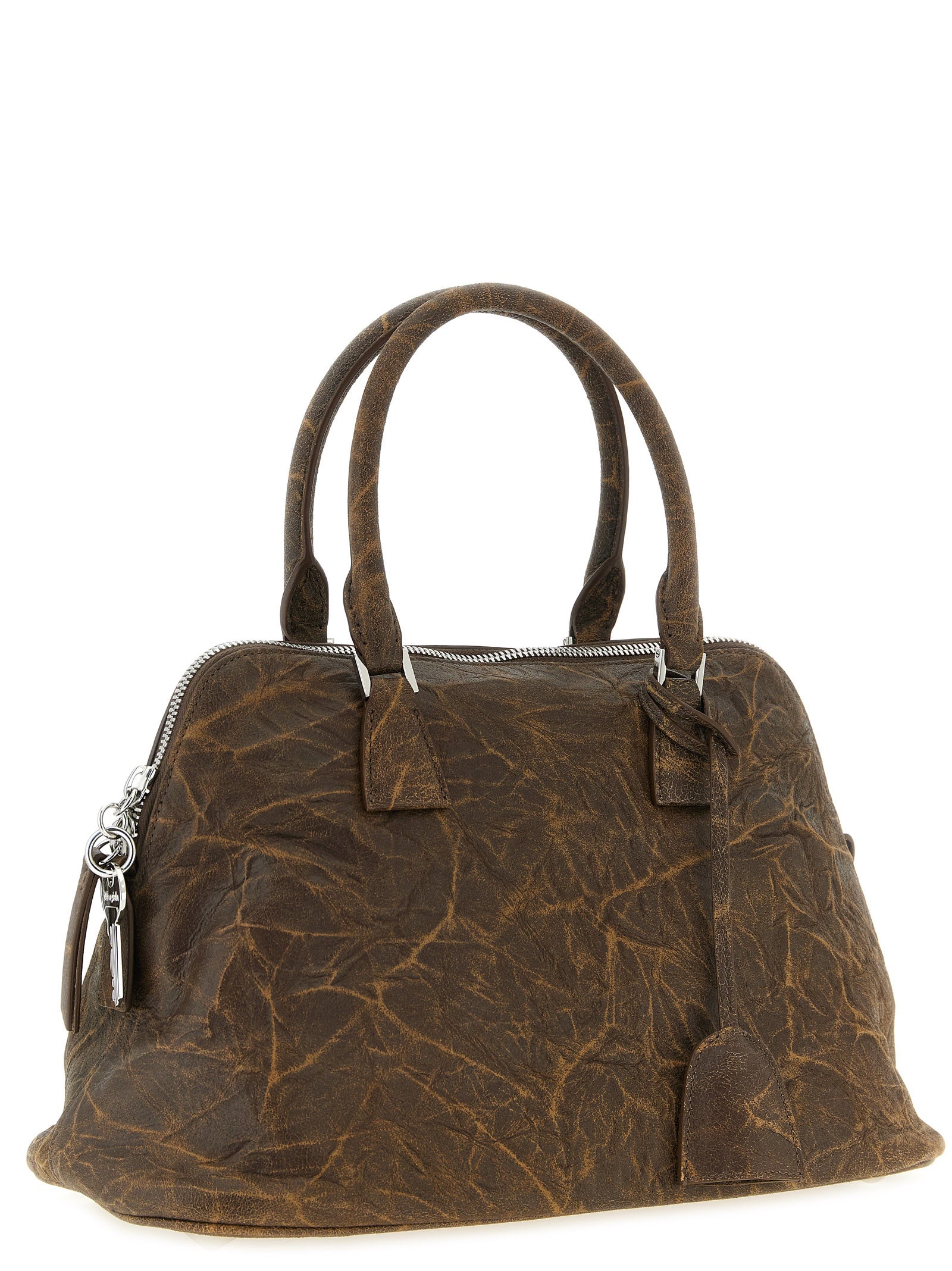 Maison Margiela Braune Ziegenleder-Schultertasche