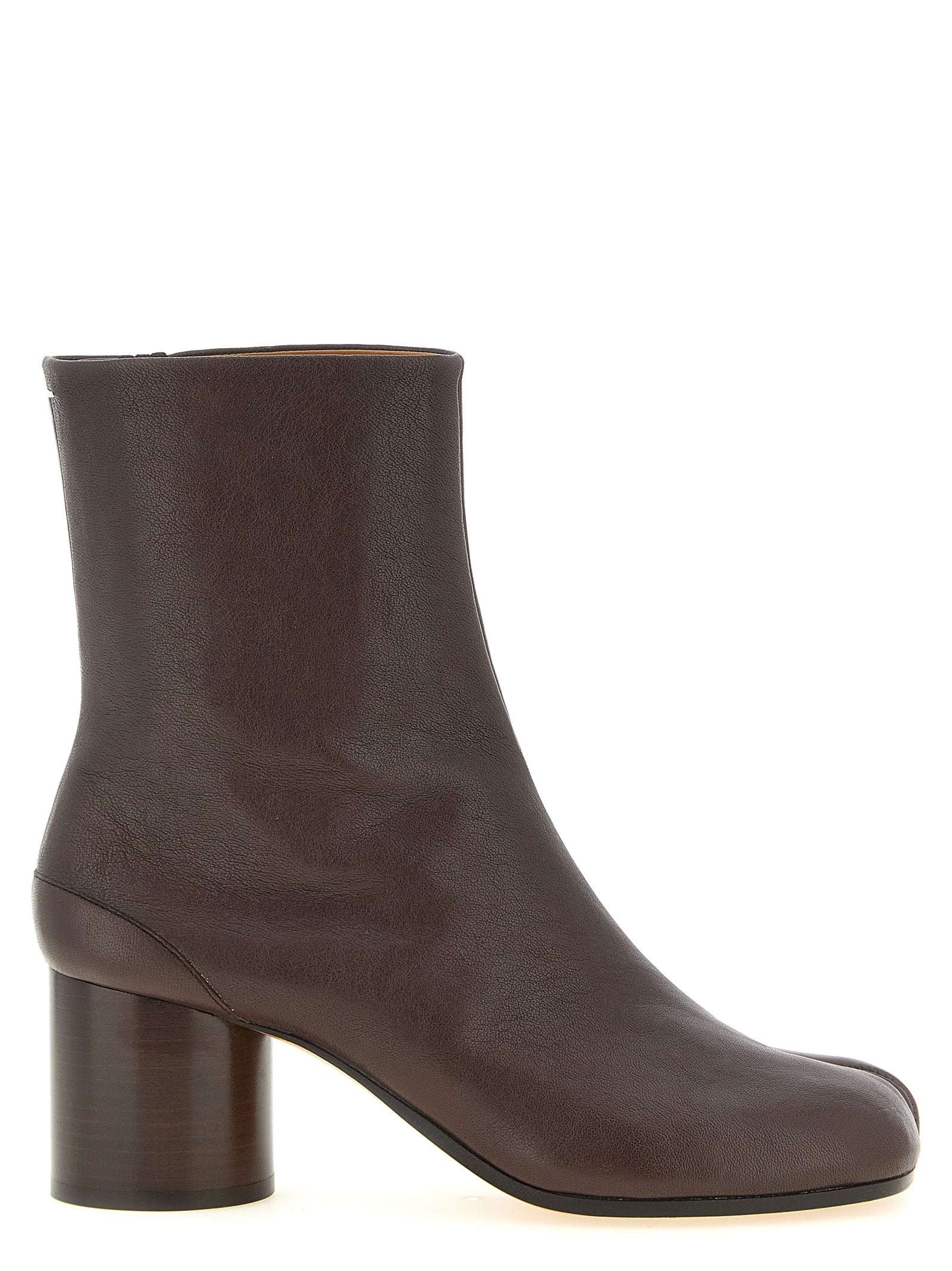 Maison Margiela Braune Stiefeletten aus Ziegenleder