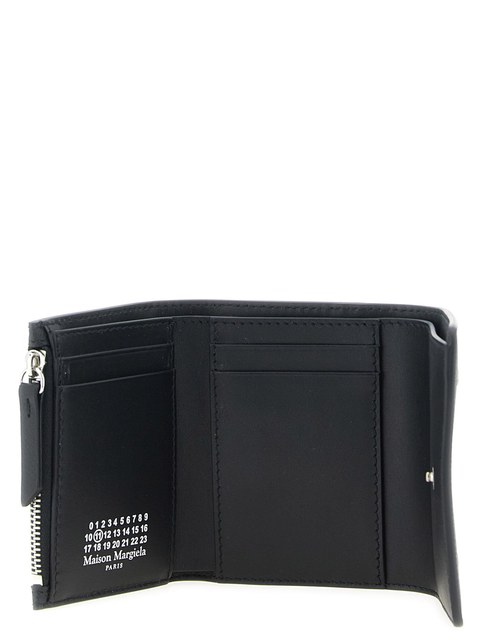 Maison Margiela Schwarzer Kalbsleder-Kartenetui