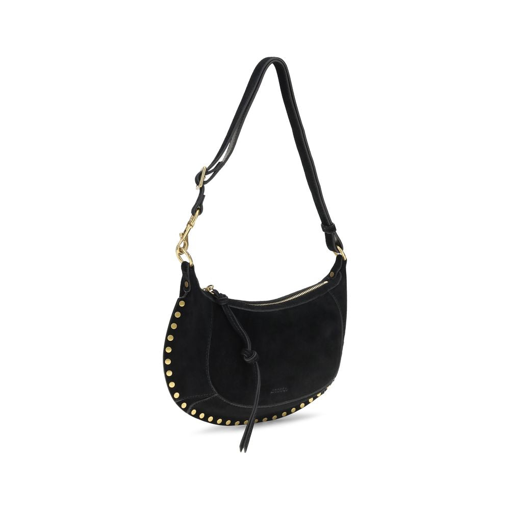 Isabel Marant Schwarze Bos Taurus Kalbsleder Schultertasche