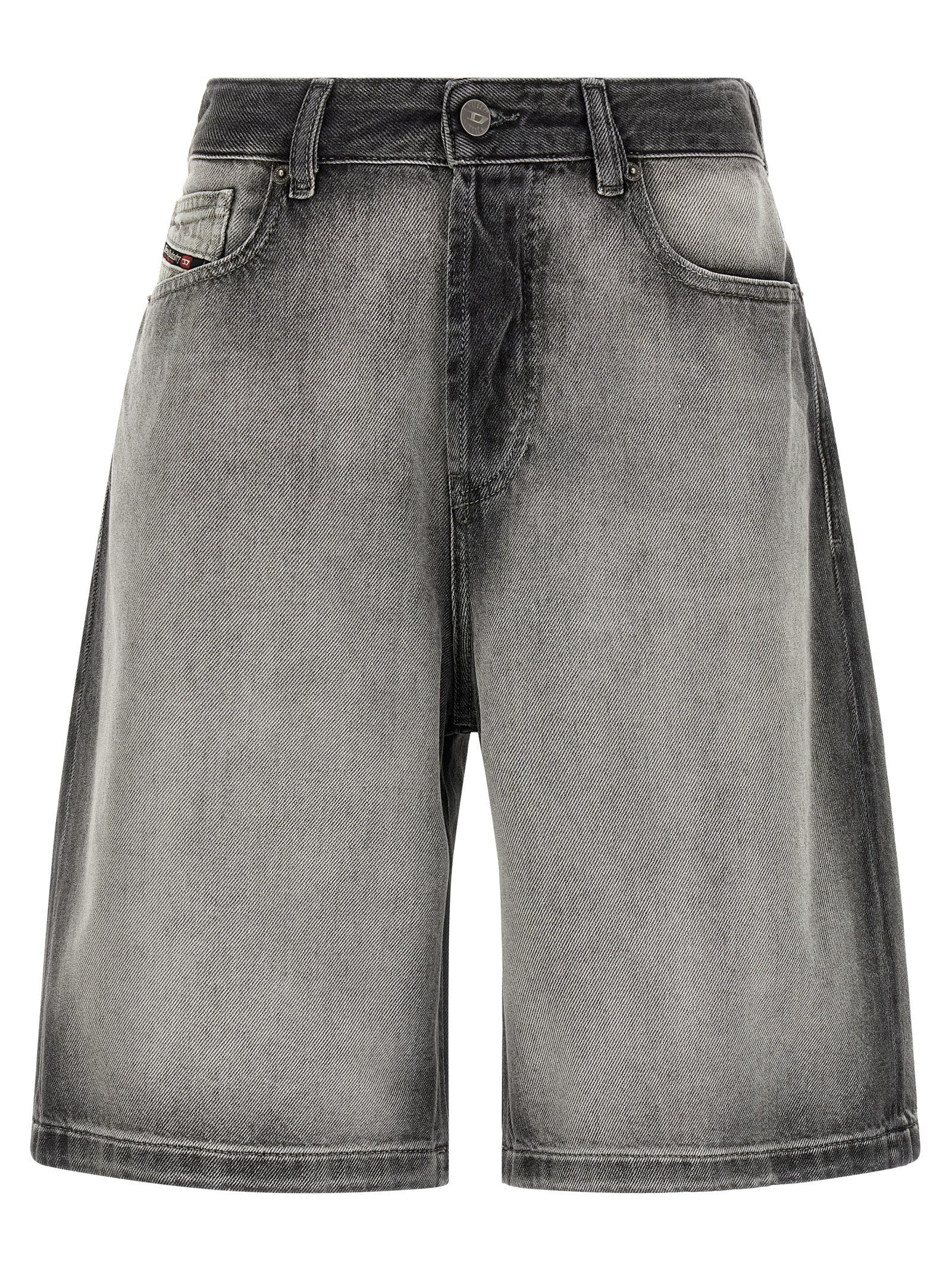 Diesel Graue Cargoshorts aus Baumwolle