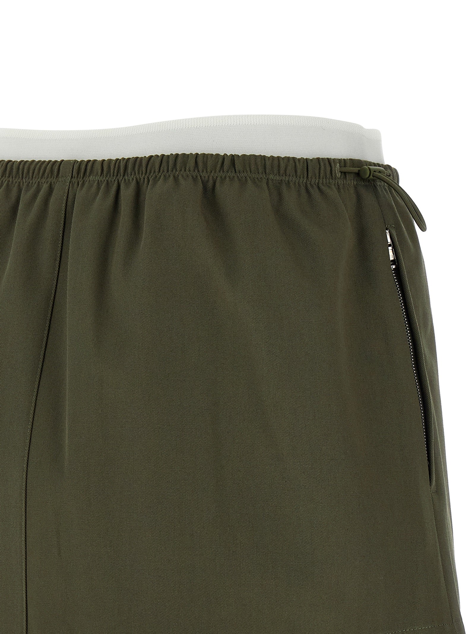 Alexander Wang Zweifarbiger langer Baumwollrock