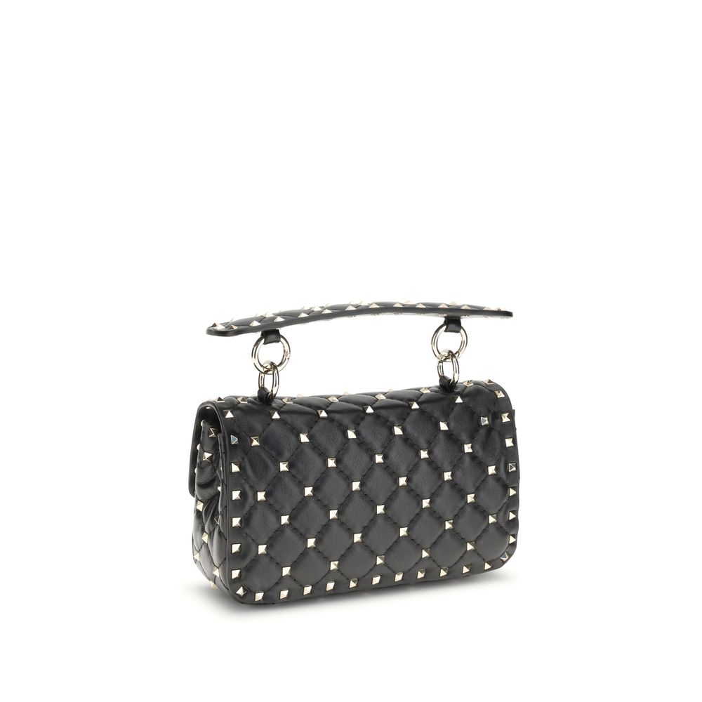Valentino Garavani Schwarze Lammleder Schultertasche Ovis Aries Aries