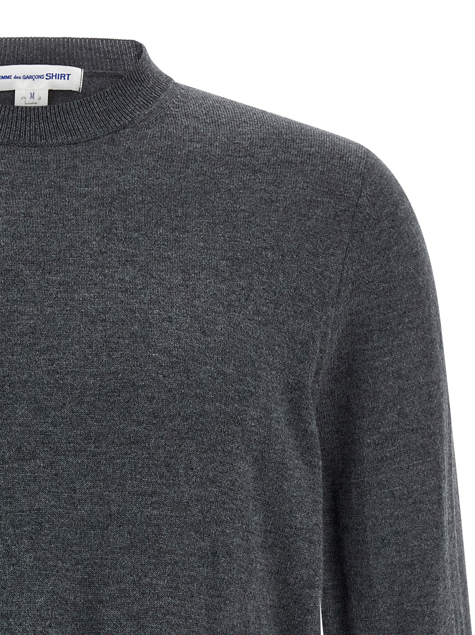 Comme Des Garçons Grauer Cardigan aus Acetat
