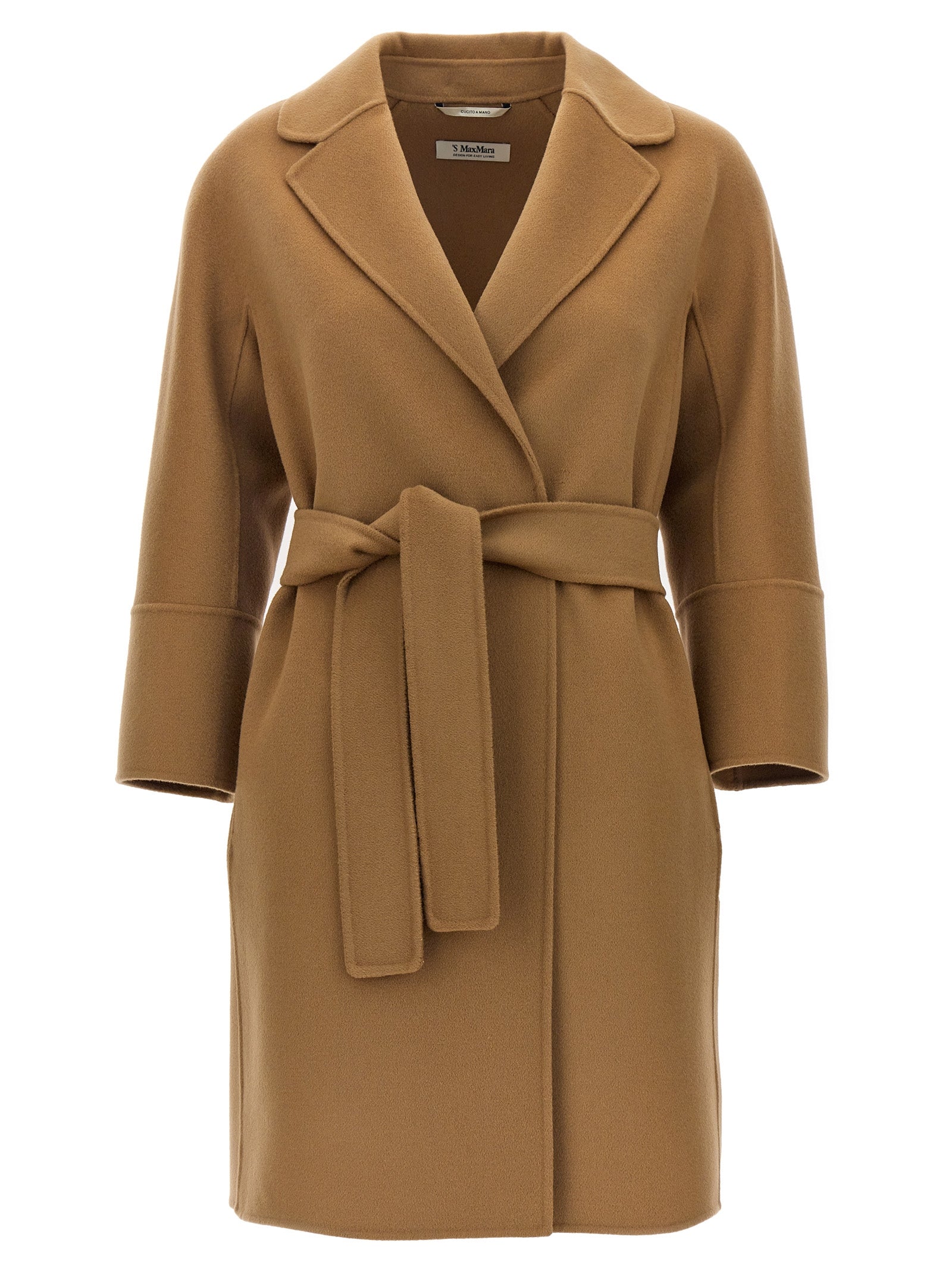 'S Max Mara Beiger Wollmantel