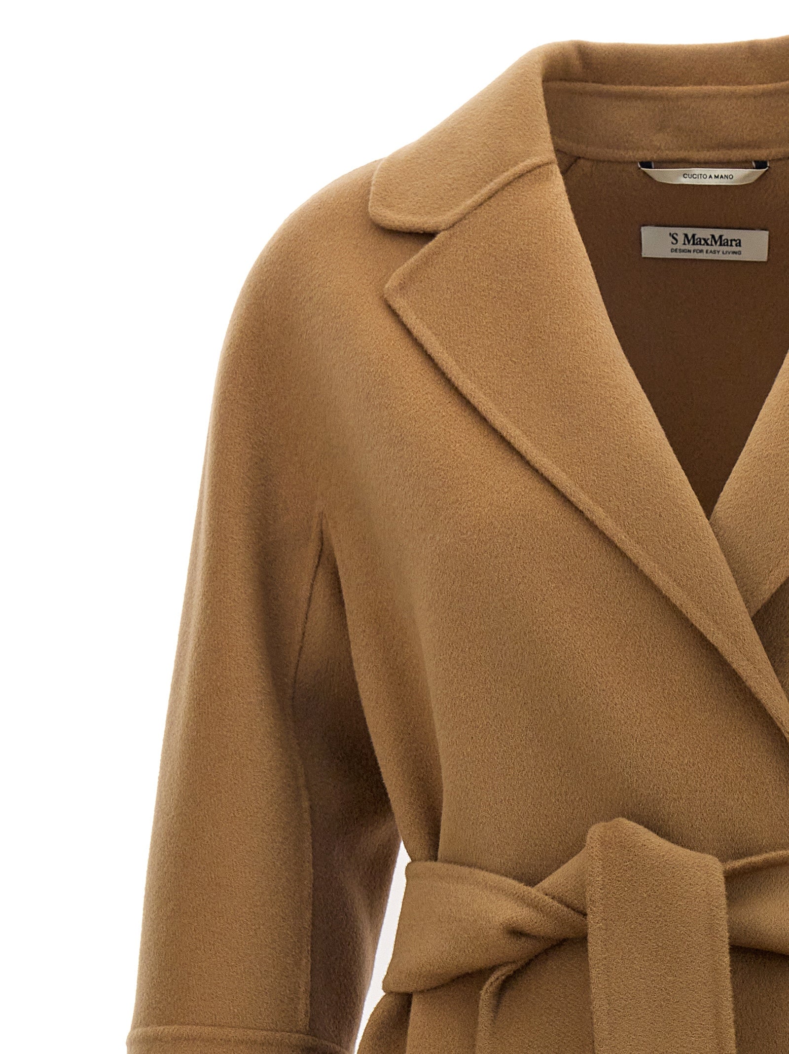 'S Max Mara Beiger Wollmantel