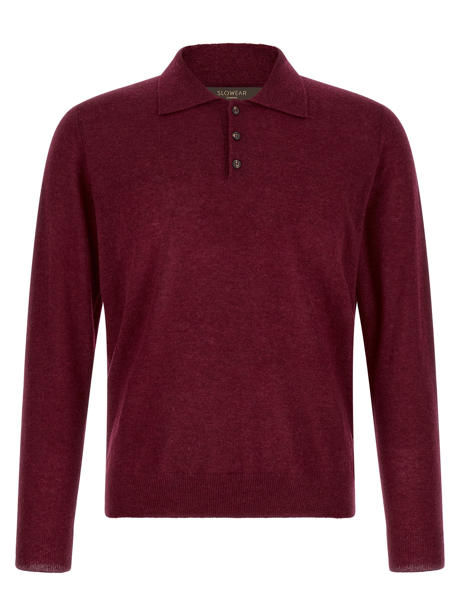 ZANONE Bordeaux Kaschmir Poloshirt