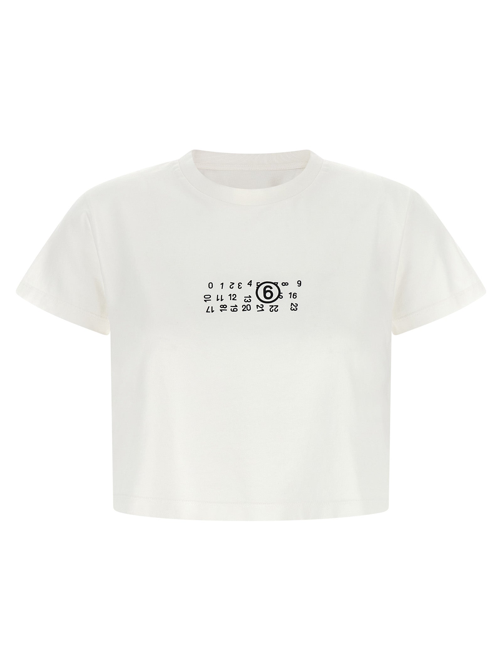 MM6 Maison Margiela Weißes Baumwoll-T-Shirt