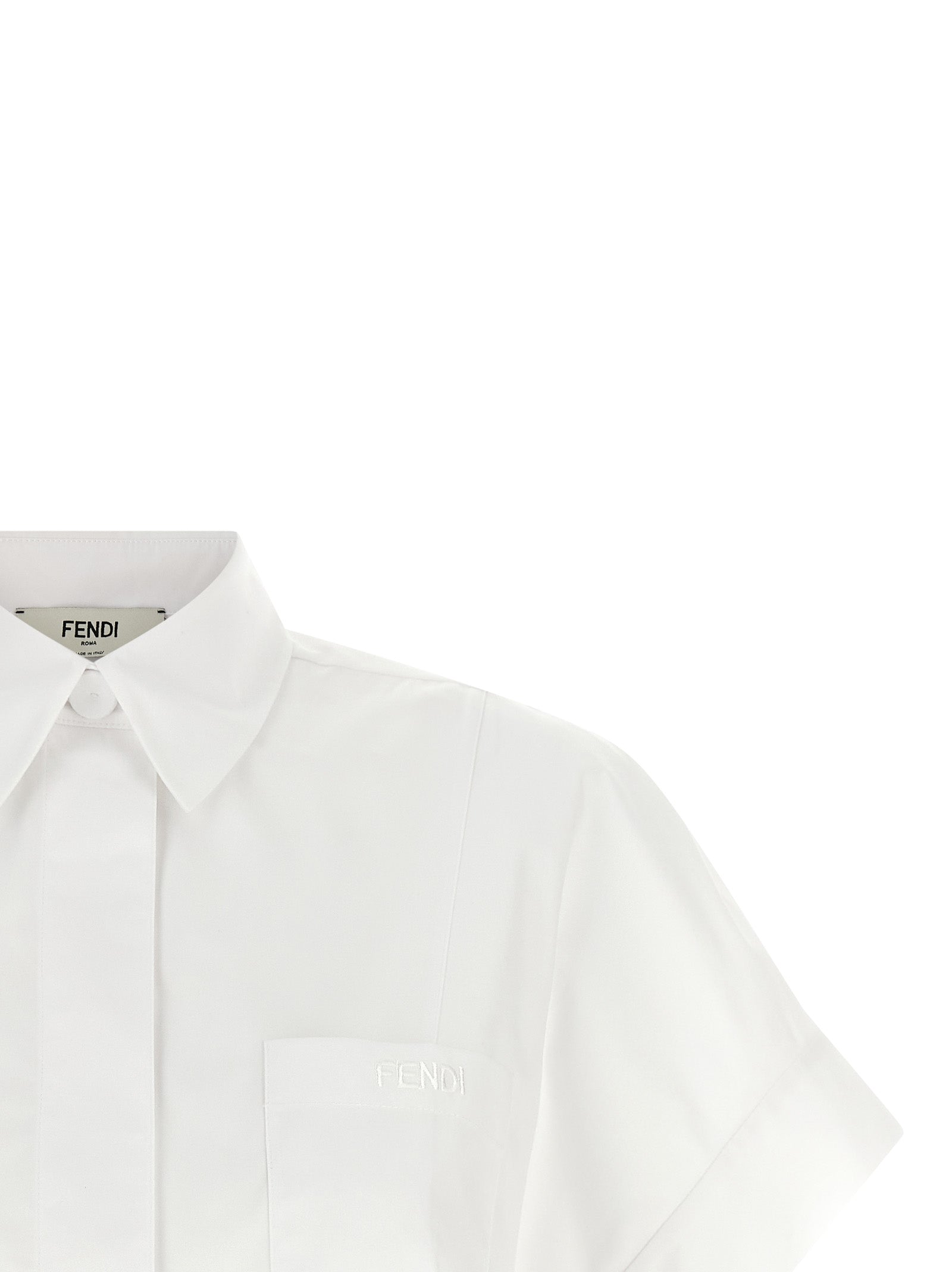 Fendi Weiße Baumwollbluse