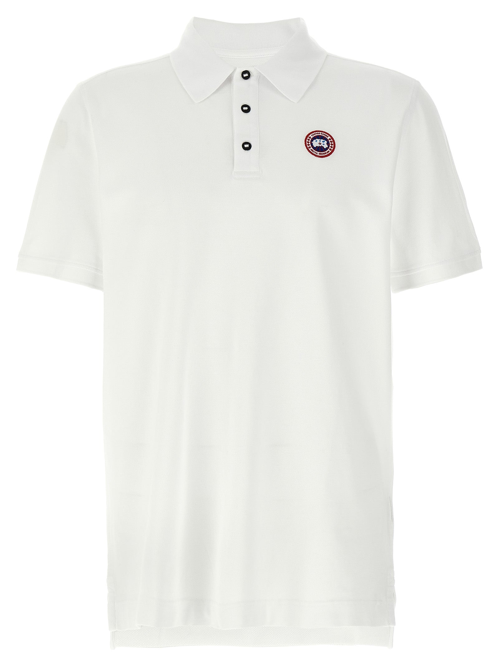 Canada Goose Weißes Poloshirt aus Baumwolle
