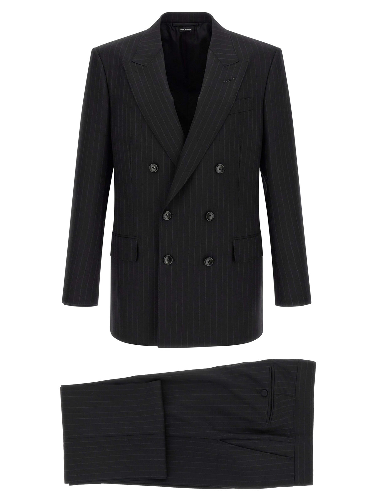 Tom Ford Schwarzer Woll-Zweiteiler
