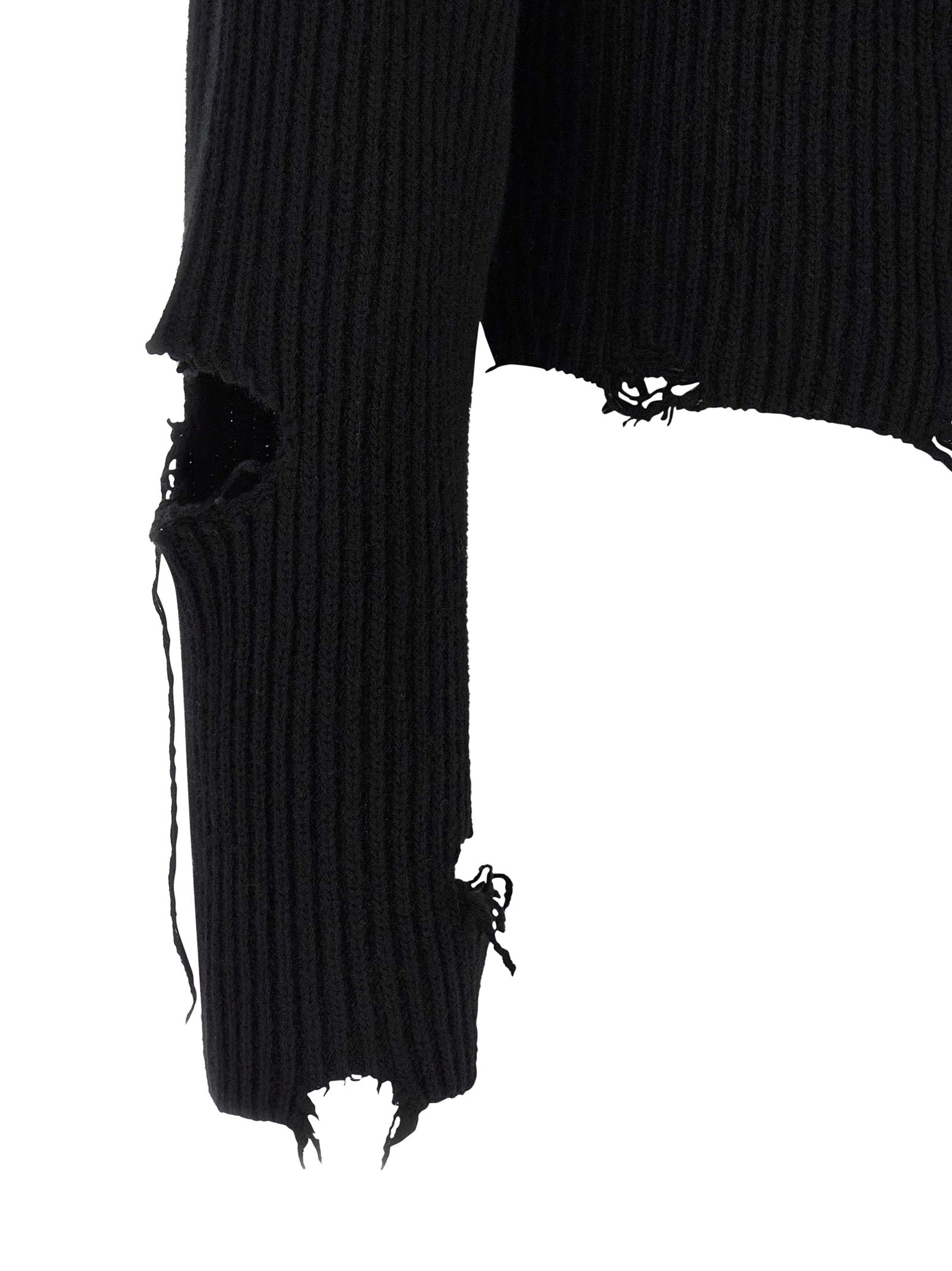 Haikure Schwarzer Cardigan aus Merinowolle