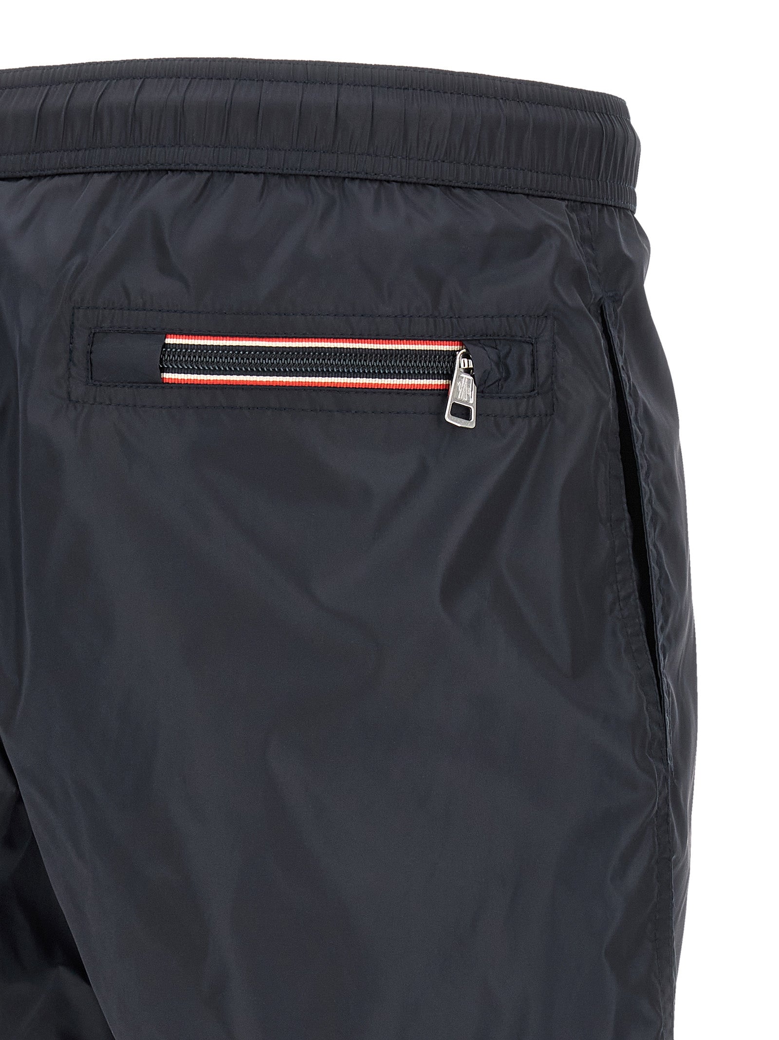 Moncler Blaue Cargo-Shorts aus Polyamid