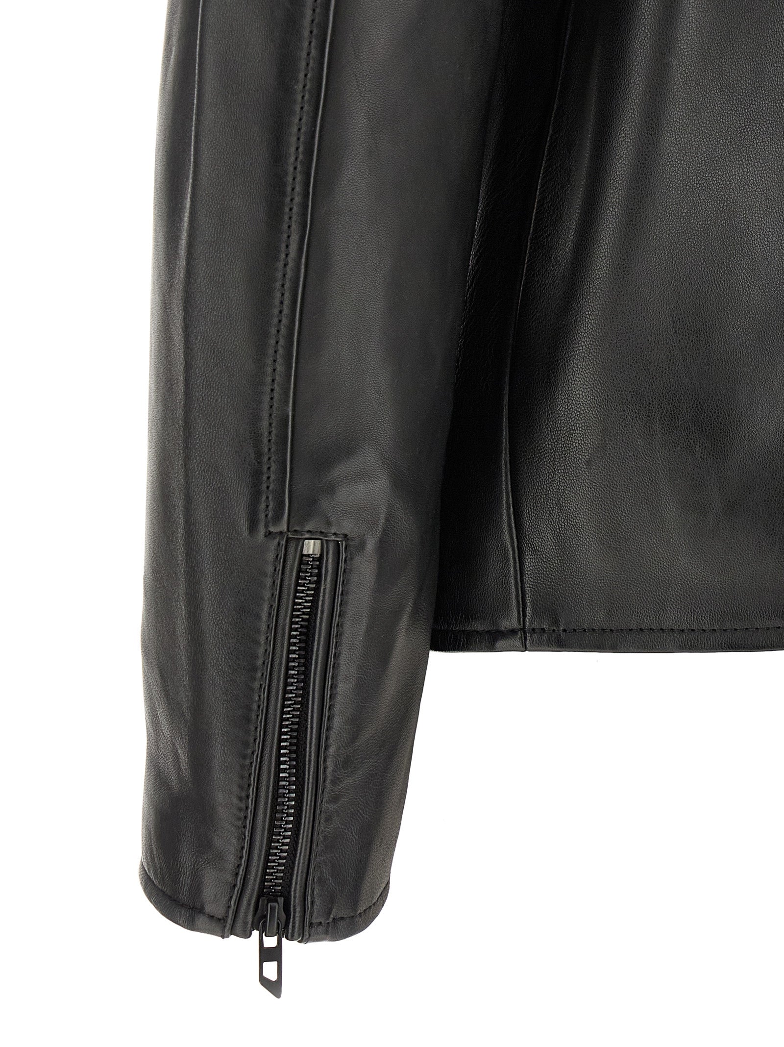 Diesel Schwarze Lammlederjacke