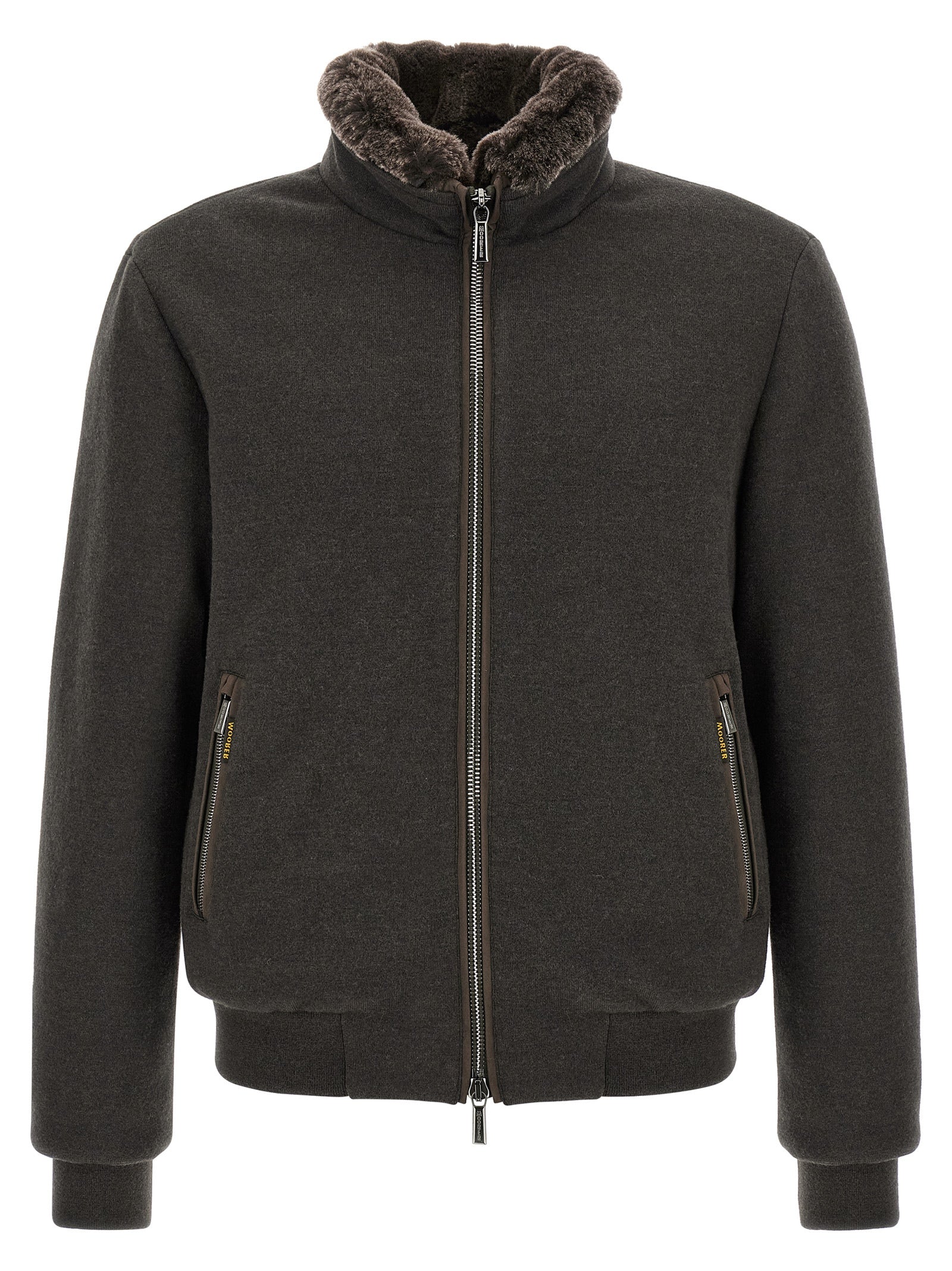 MooRER Brauner Woll-Bomber