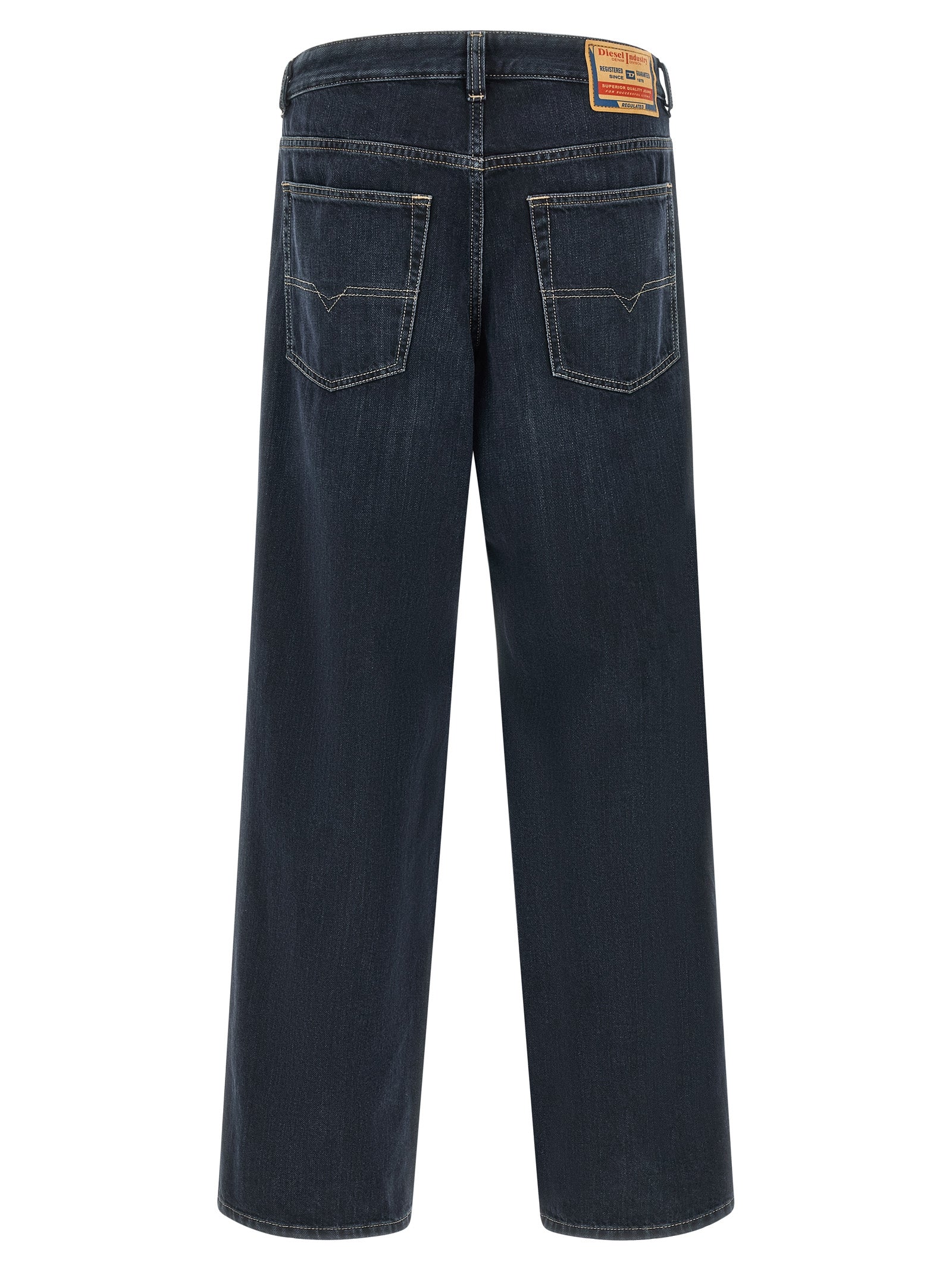 Diesel Blaue Baumwolljeans im Relaxed Fit