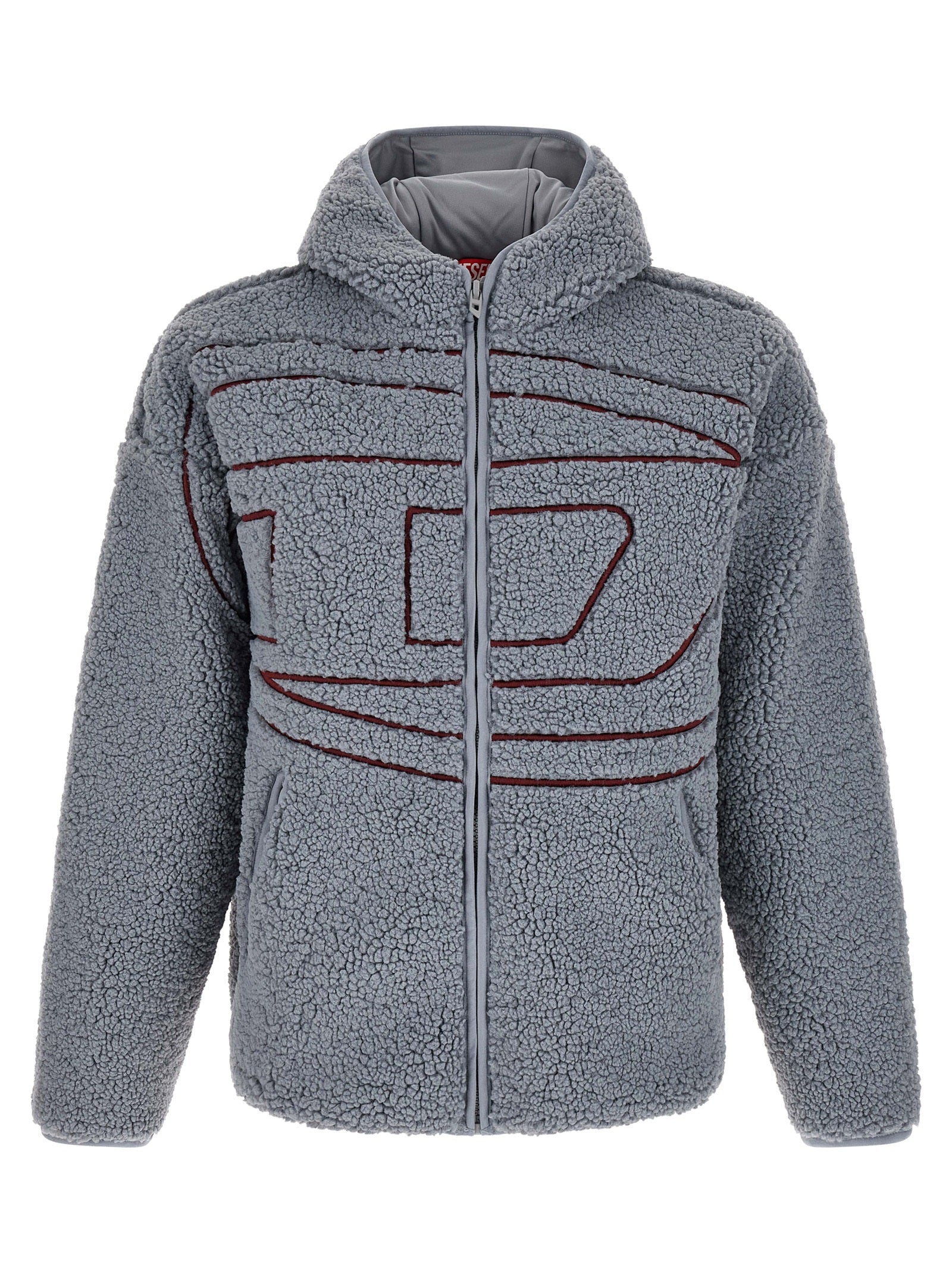 Diesel Graues Polyester-Sweatshirt