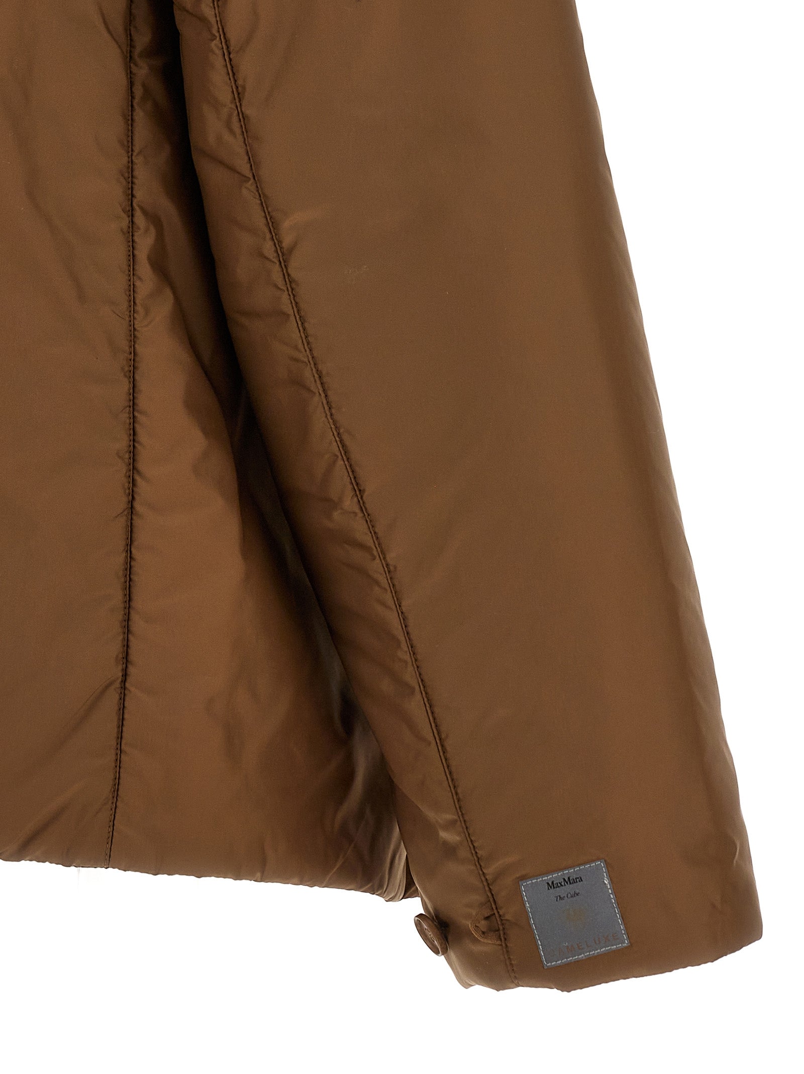 Max Mara Braune Shell-Jacke aus Polyester