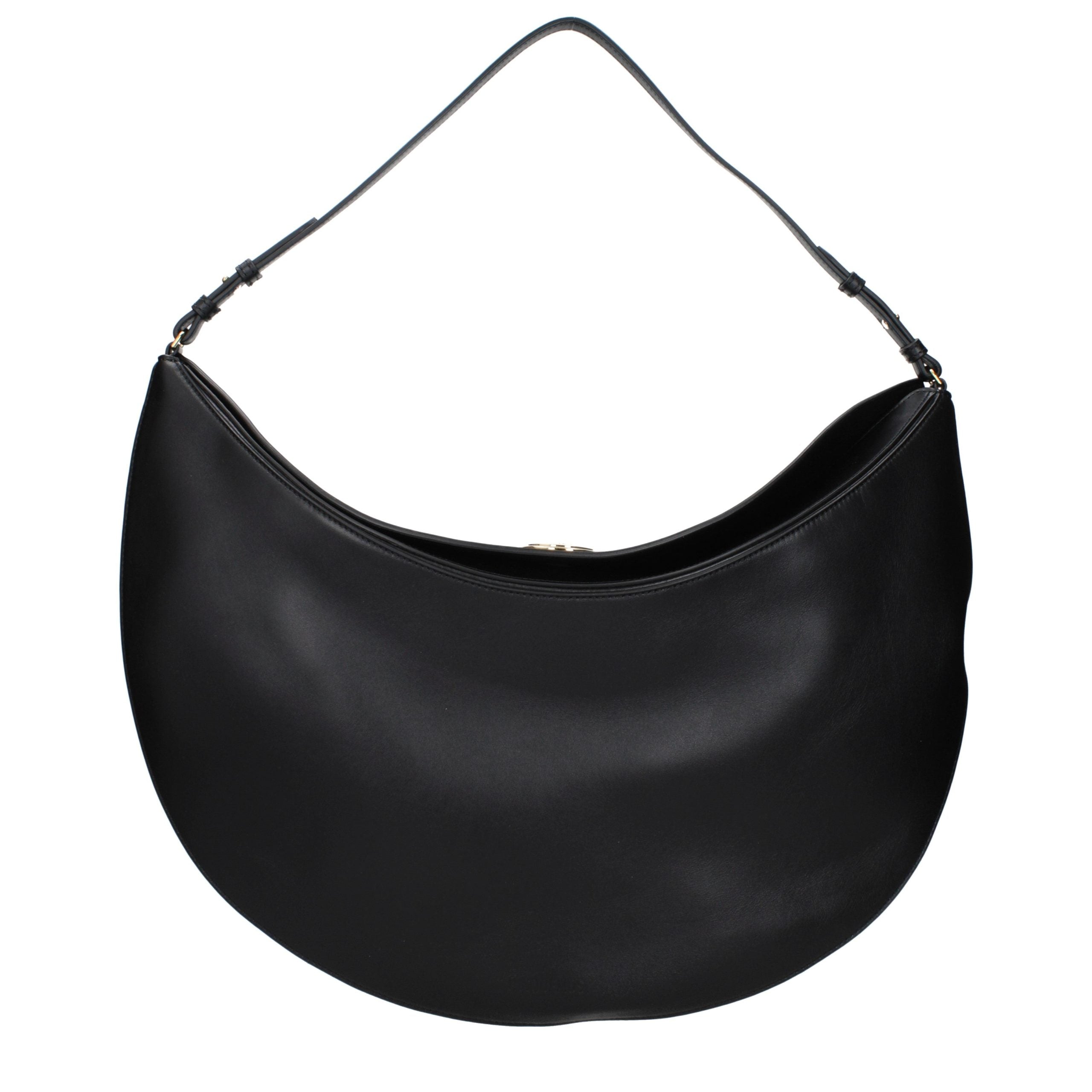 Jacquemus Schwarze Leder Umhängetasche