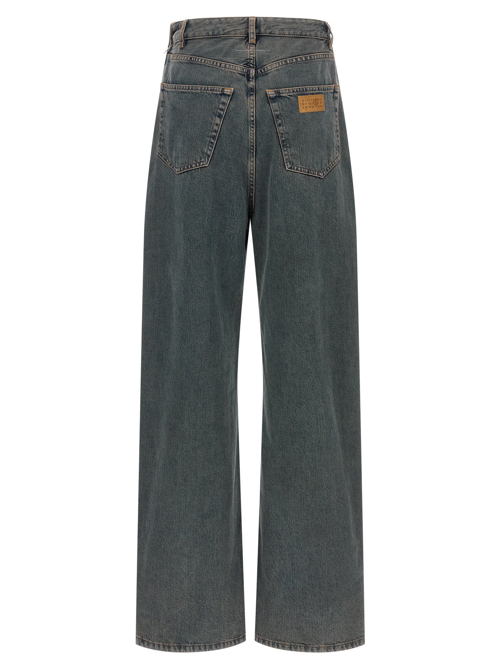 MM6 Maison Margiela Graue Jeans aus Baumwolle