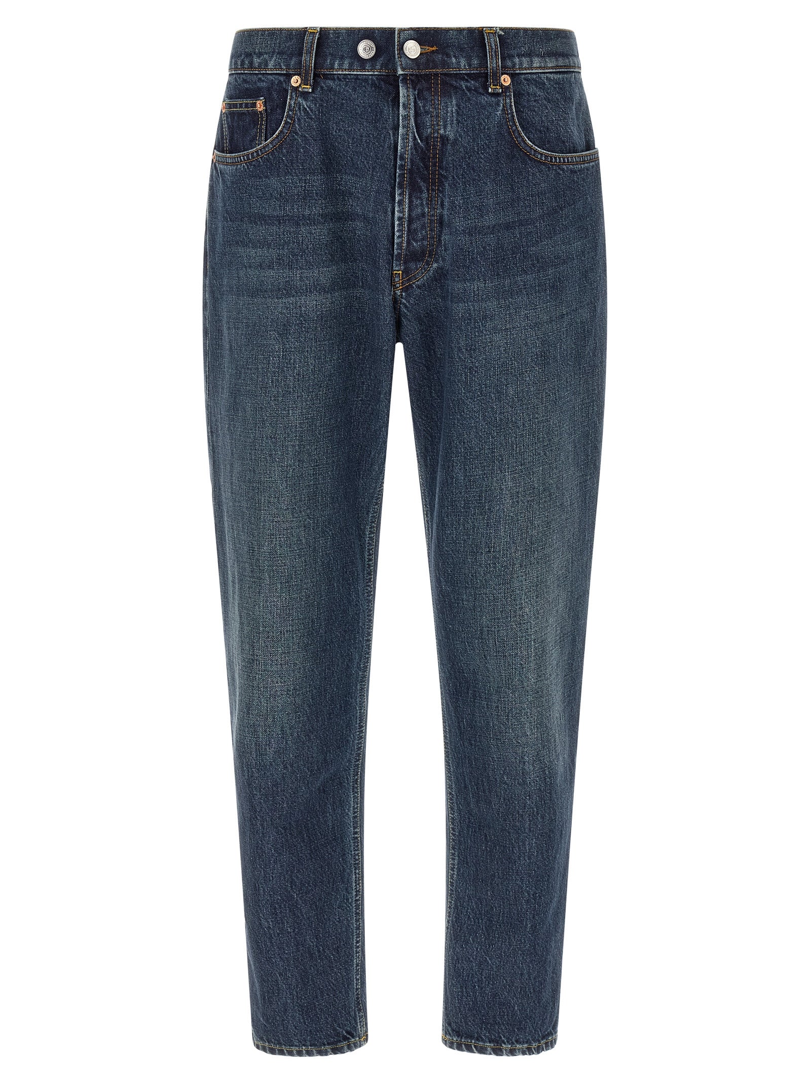 Department 5 Blaue Jeans aus Baumwolle, Tapered Fit