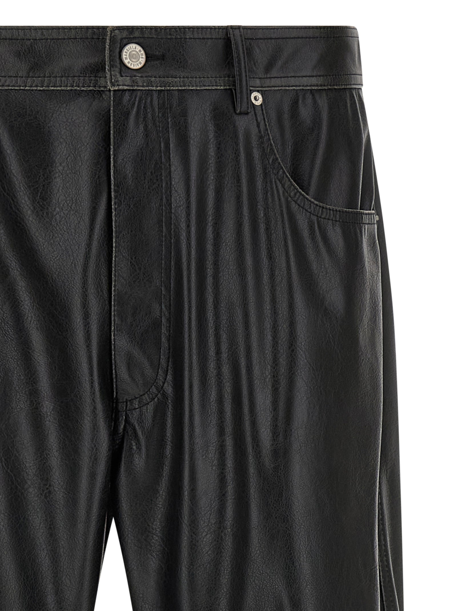 MM6 Maison Margiela Schwarze Freizeithose aus Polyester