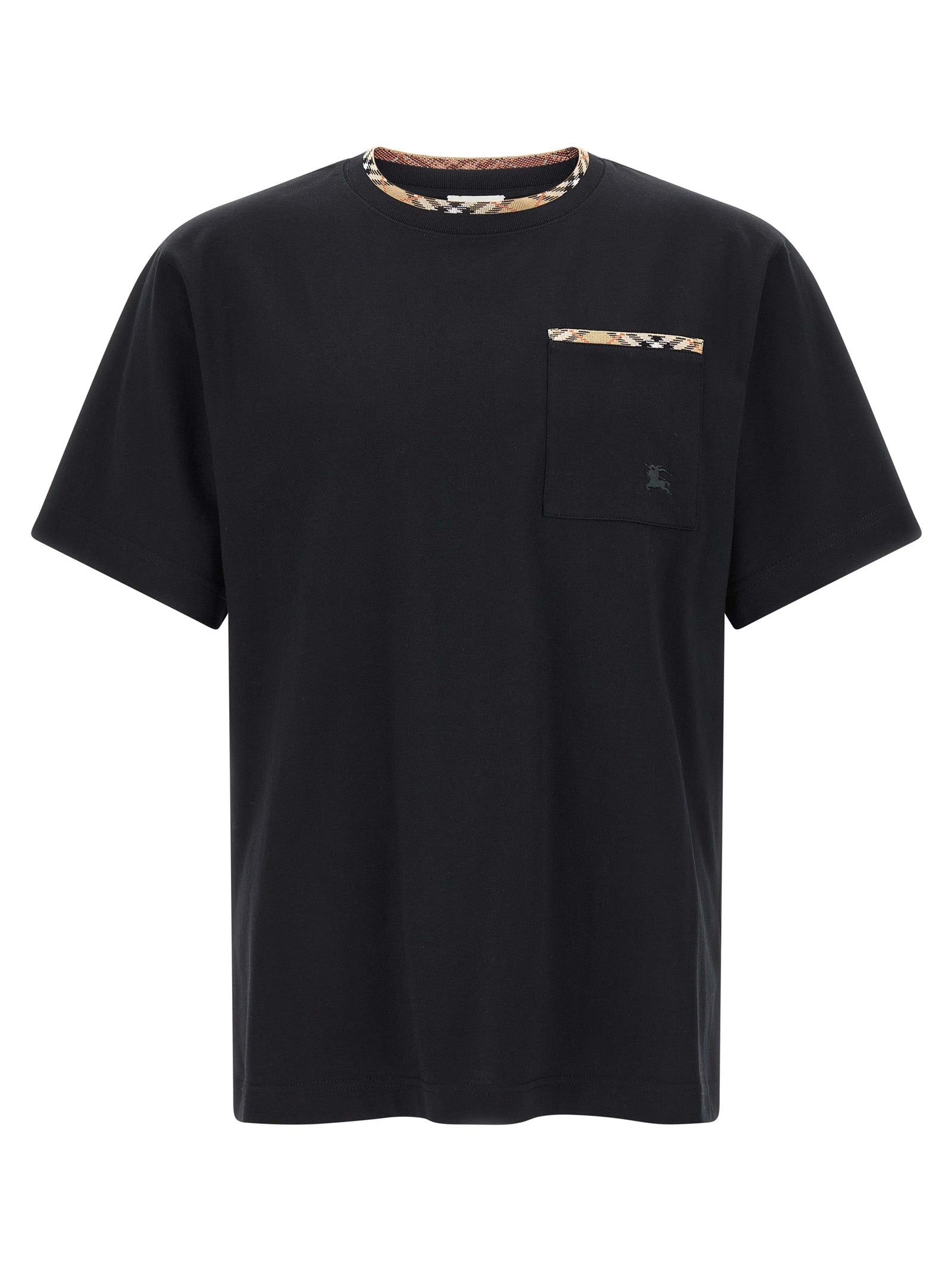 Burberry Schwarzes Baumwoll-T-Shirt