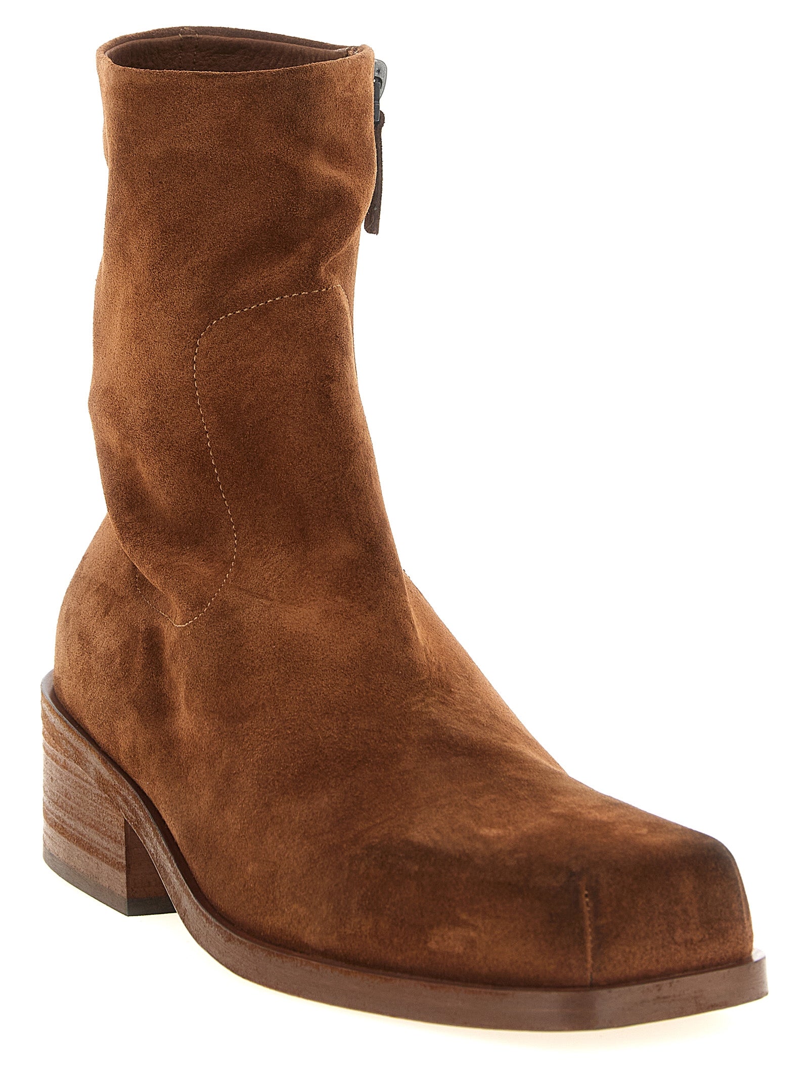 Marsell Ankle Boots aus braunem Kalbsleder
