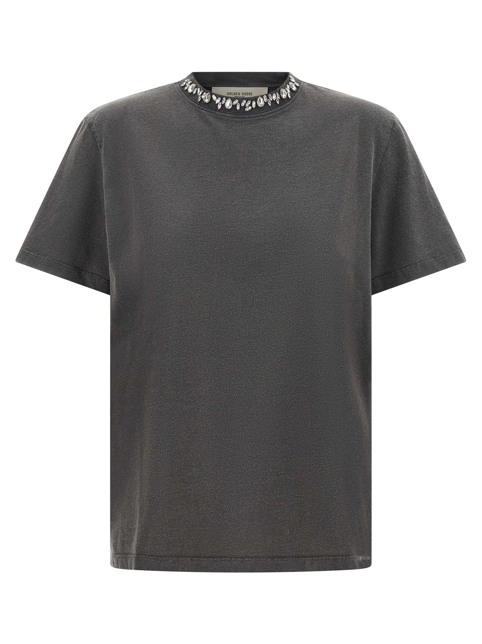 Golden Goose Graues Baumwoll-T-Shirt