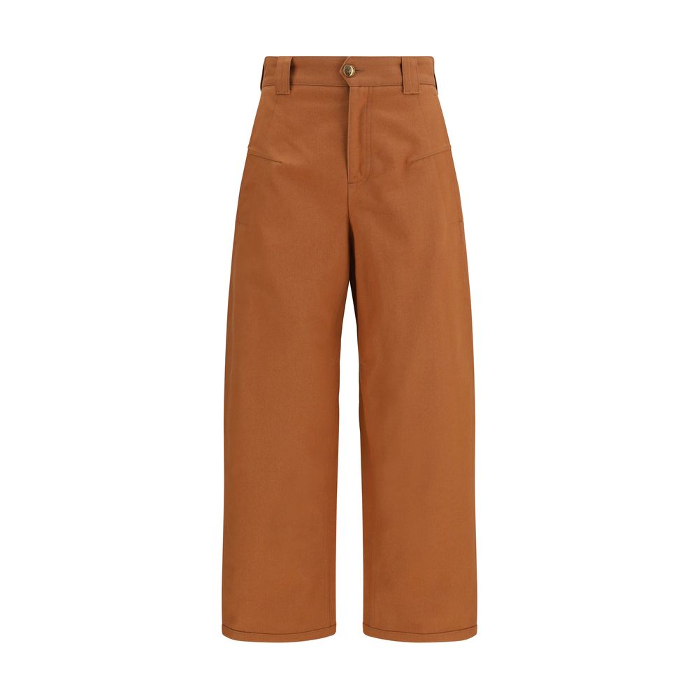 Chloé Orange Baumwollhose für die Freizeit