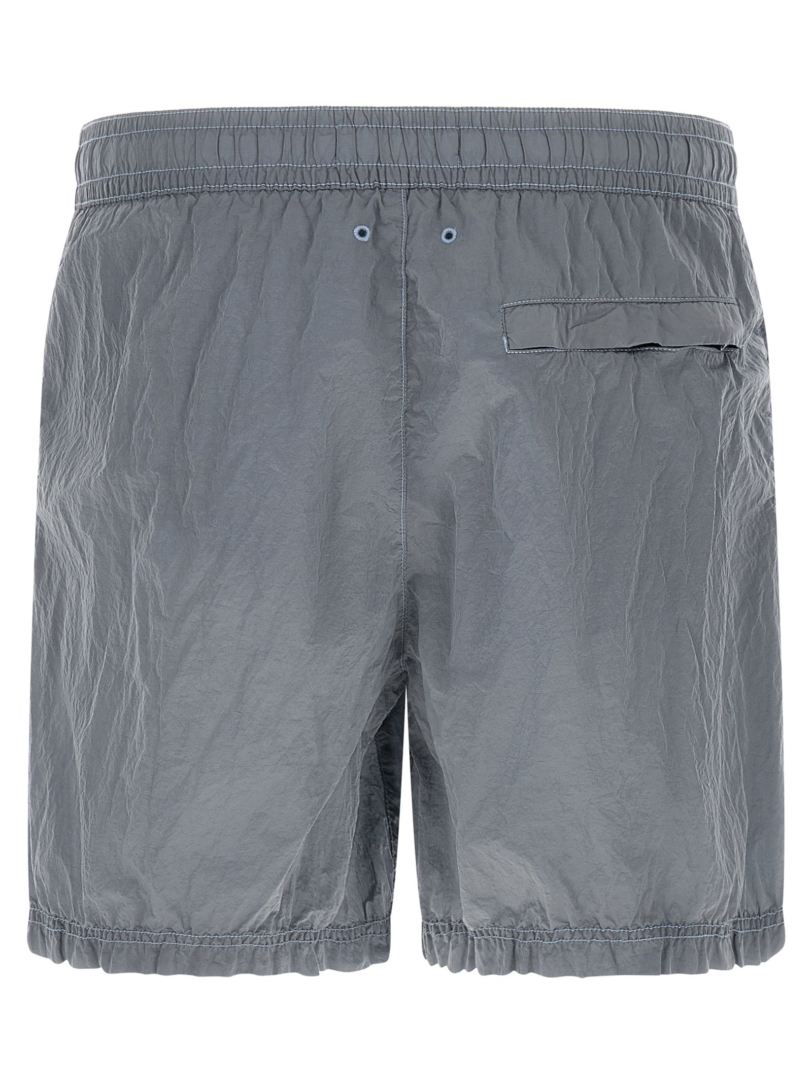 Stone Island Graue Badeshorts aus Polyamid
