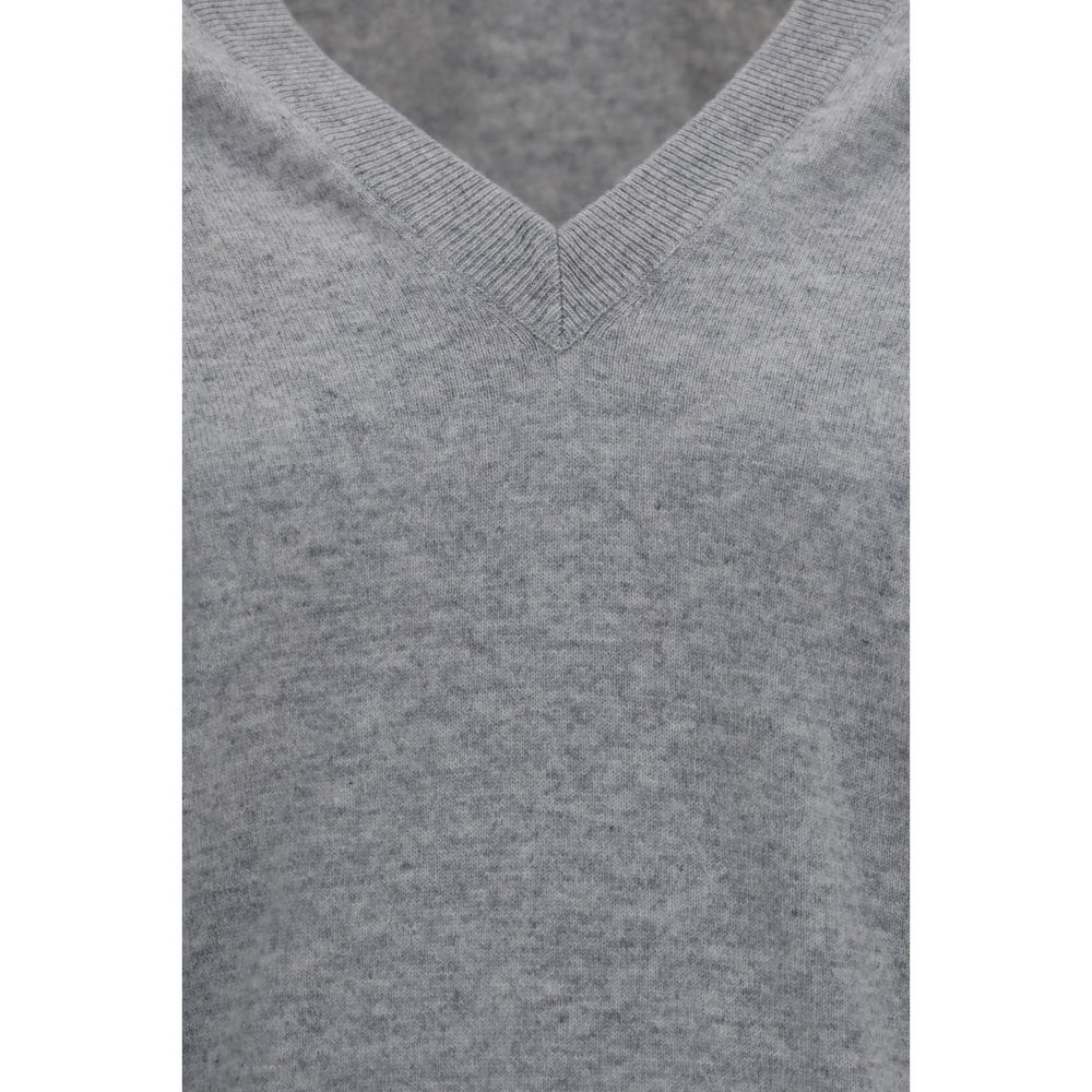 Brunello Cucinelli Grauer Kaschmirpullover