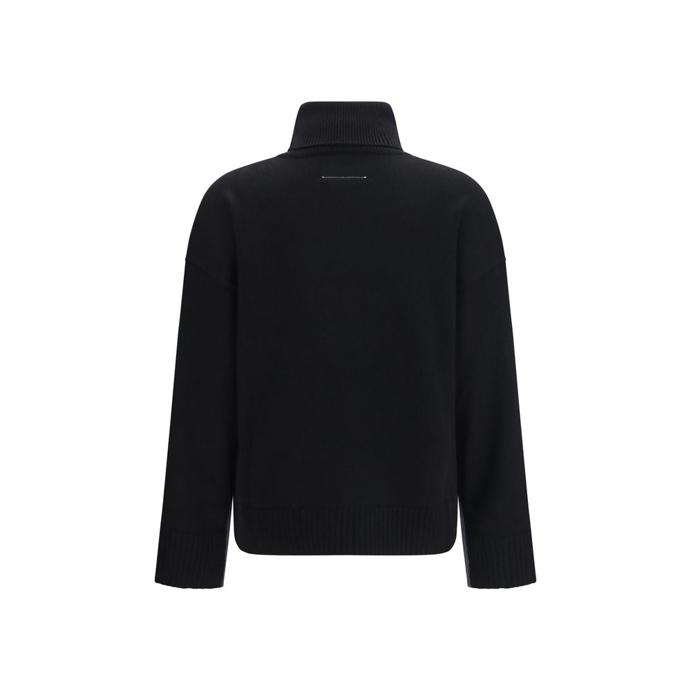 MM6 Pullover aus Wolle Oves Aries in Schwarz