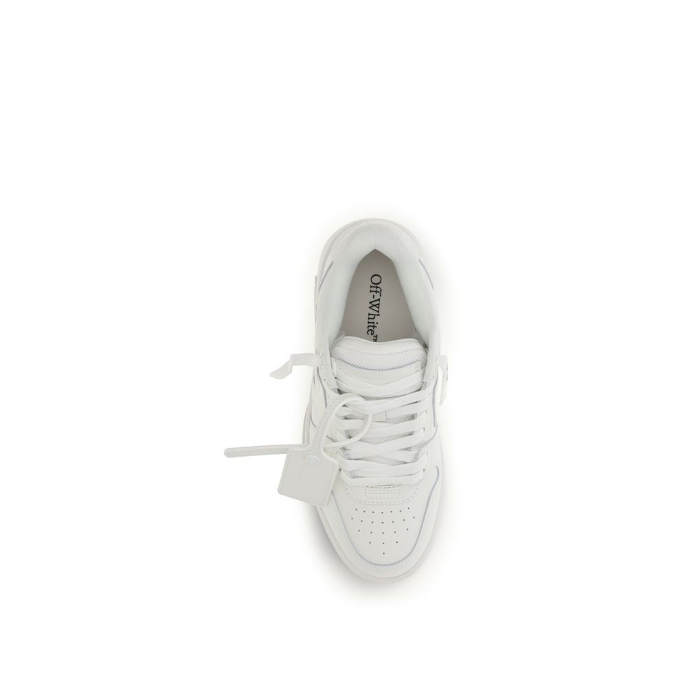 Off-White Weiße Low-Top-Sneaker aus Kalbsleder Bos Taurus