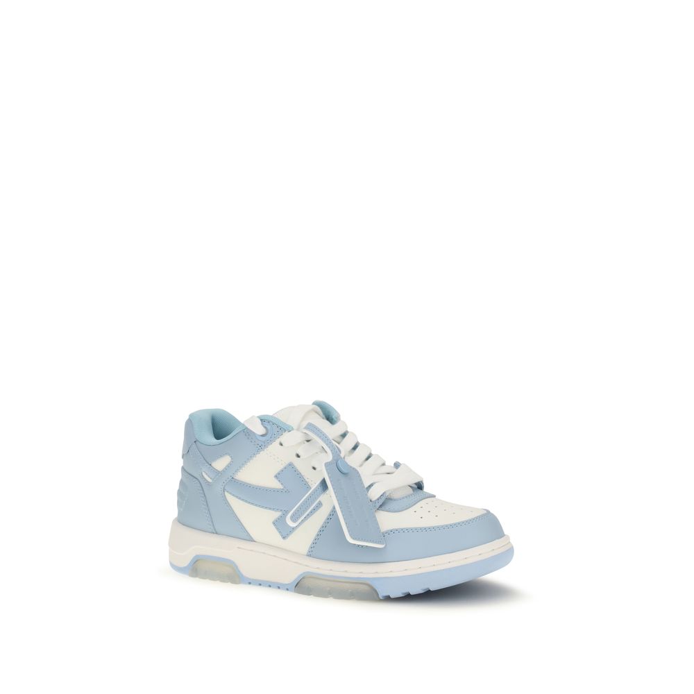 Off-White Blaue Kalbsleder Bos Taurus Sneaker