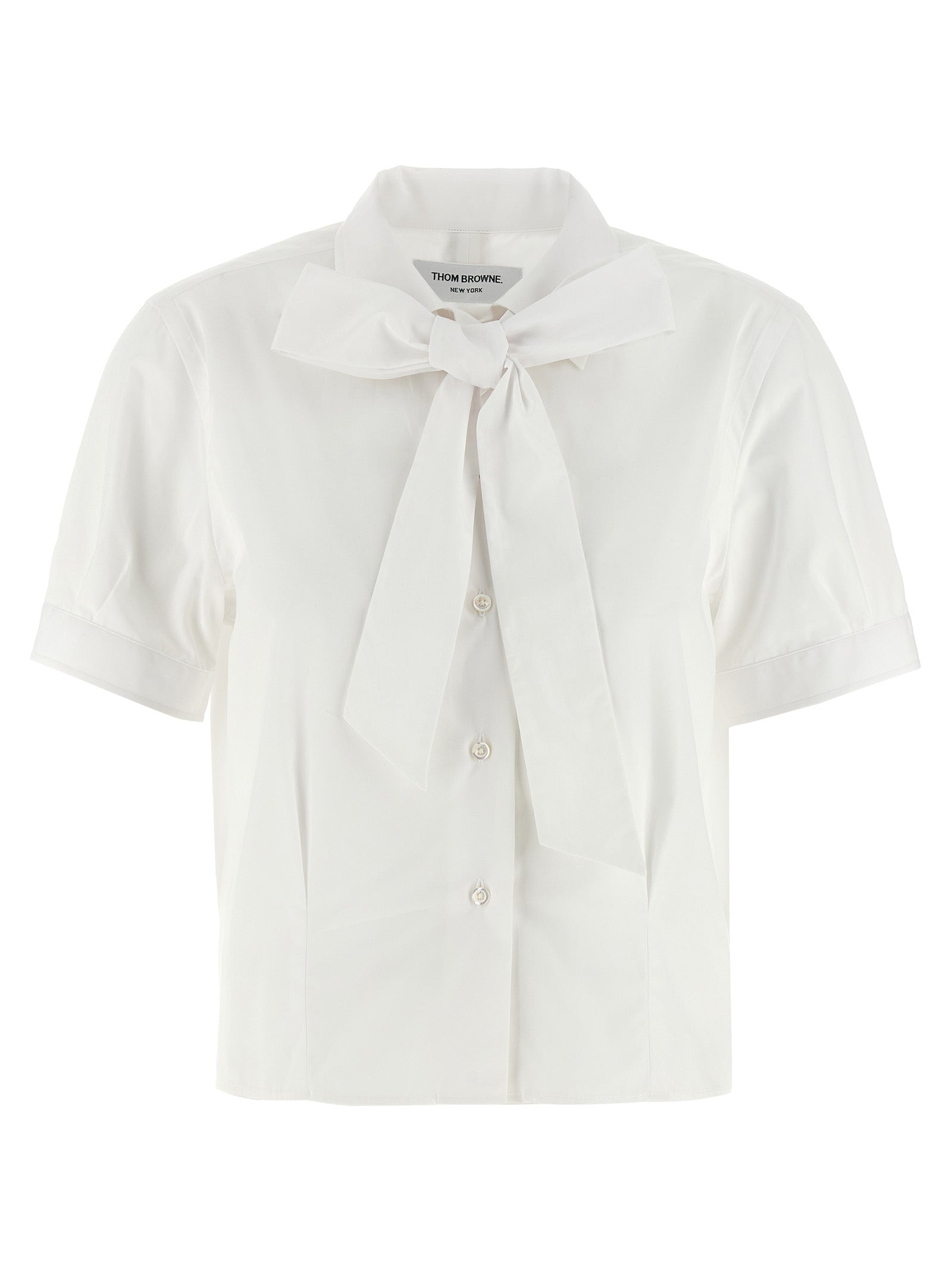 Thom Browne Weiße Baumwollbluse