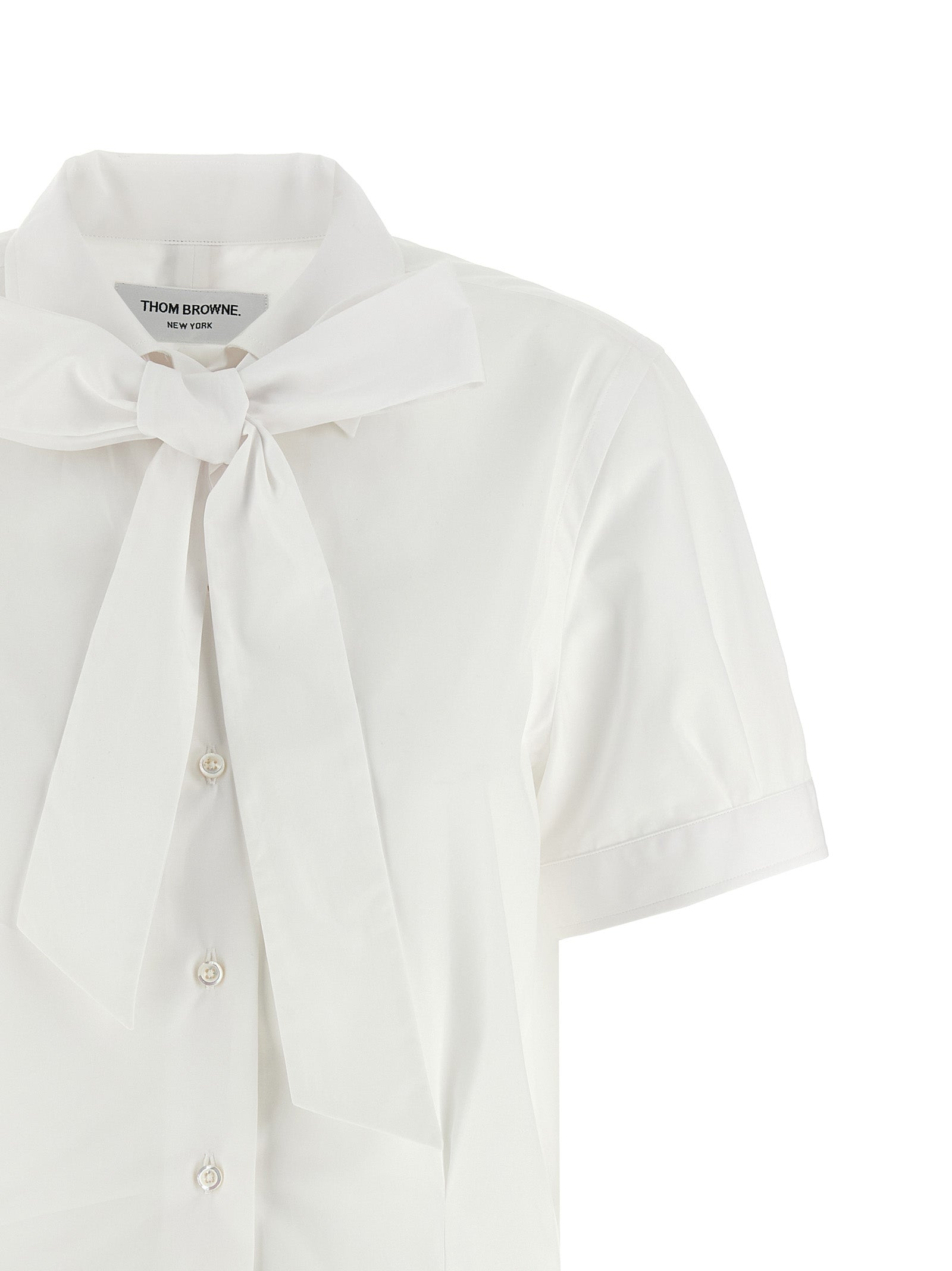 Thom Browne Weiße Baumwollbluse