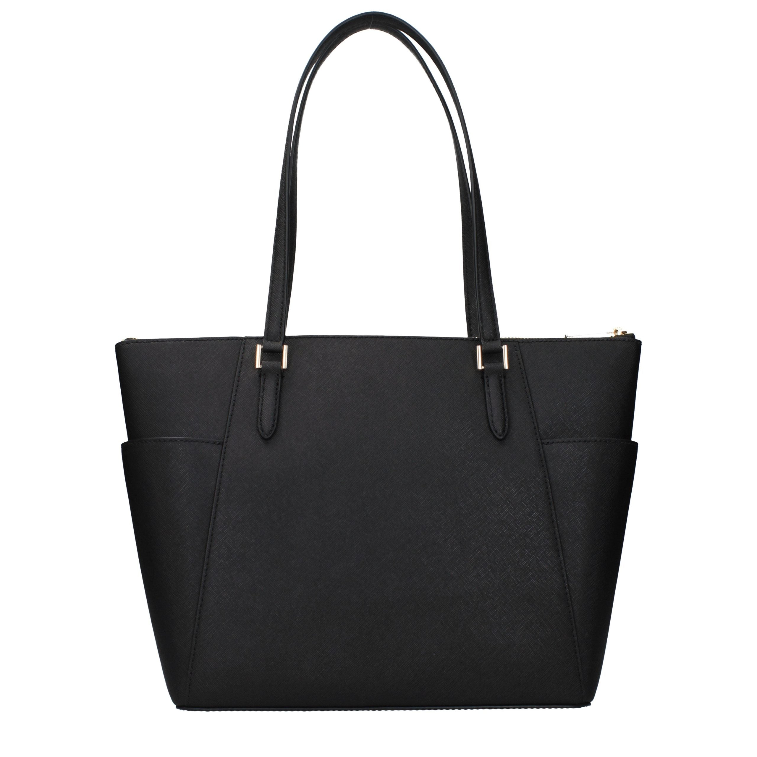 Michael Kors Schwarze Leder Umhängetasche