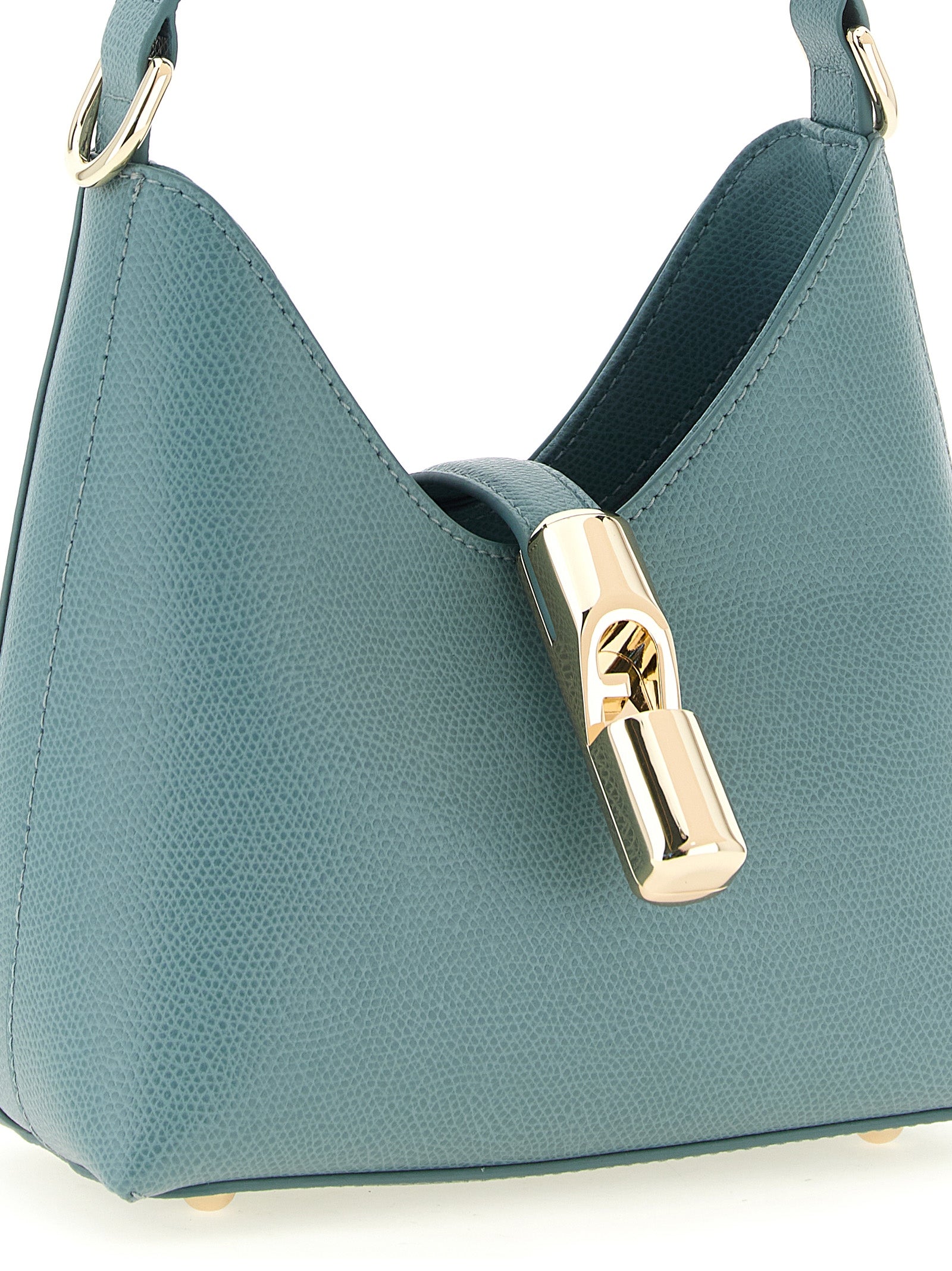 Furla Handtasche aus blauem Kalbsleder