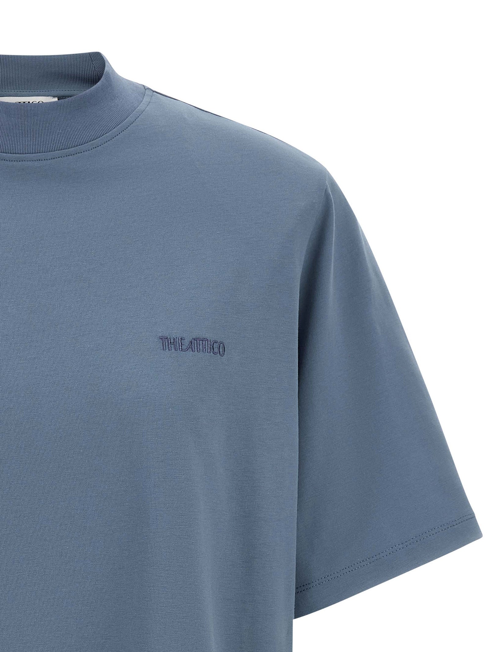 The Attico Blaues Baumwoll-T-Shirt