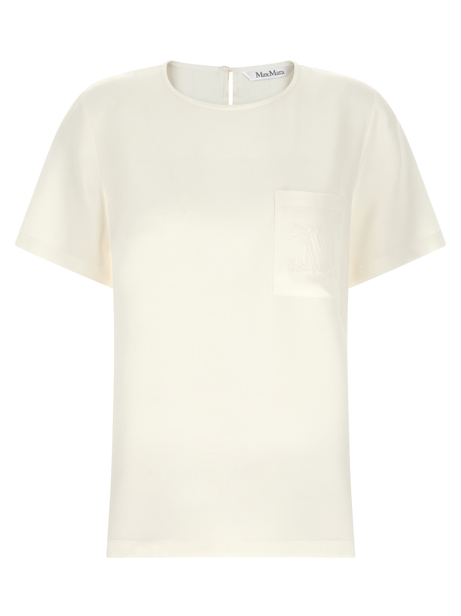 Max Mara Seidenbluse in Weiß
