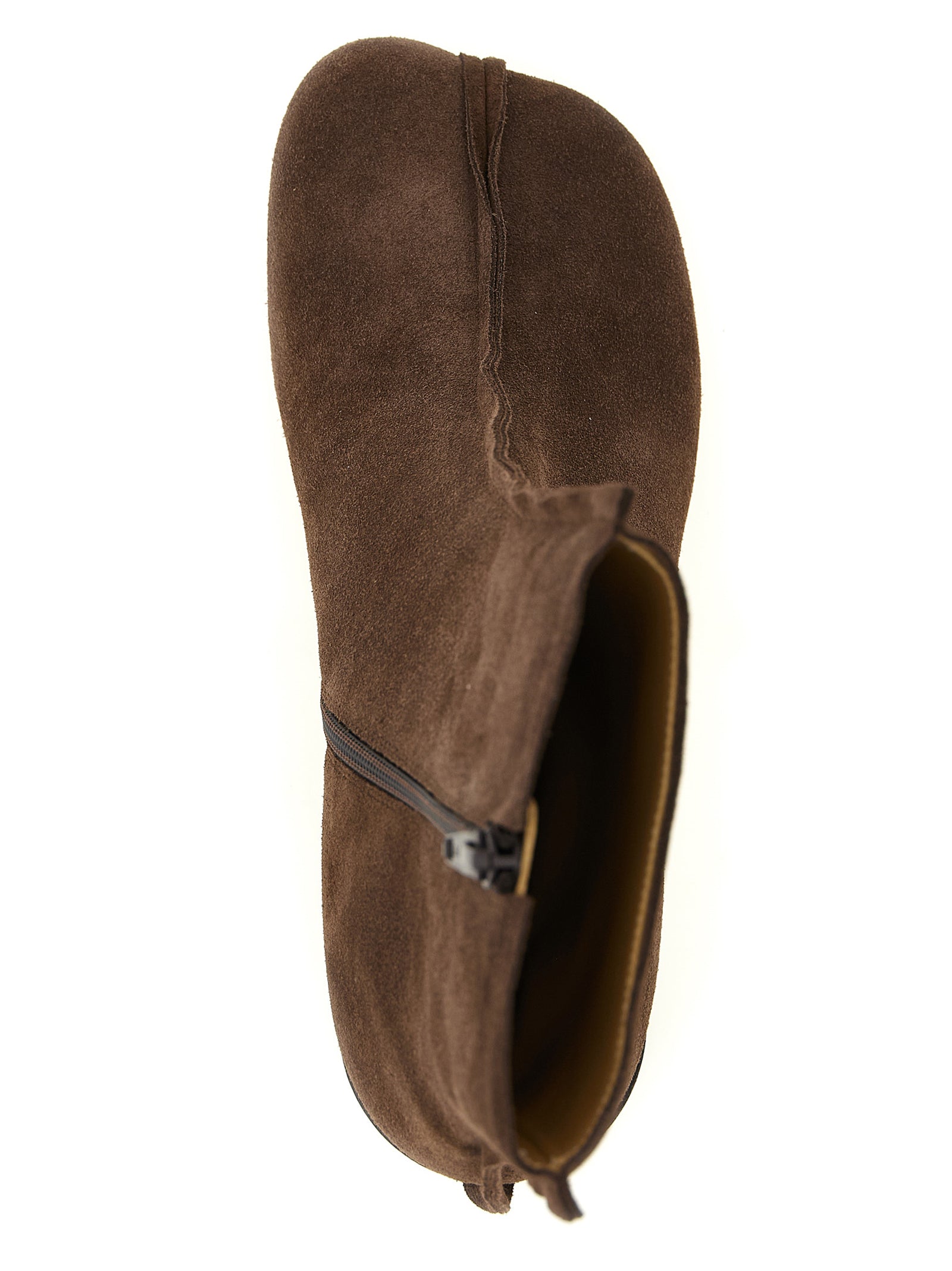 MM6 Maison Margiela Braune Ankle Boots aus Rindsleder
