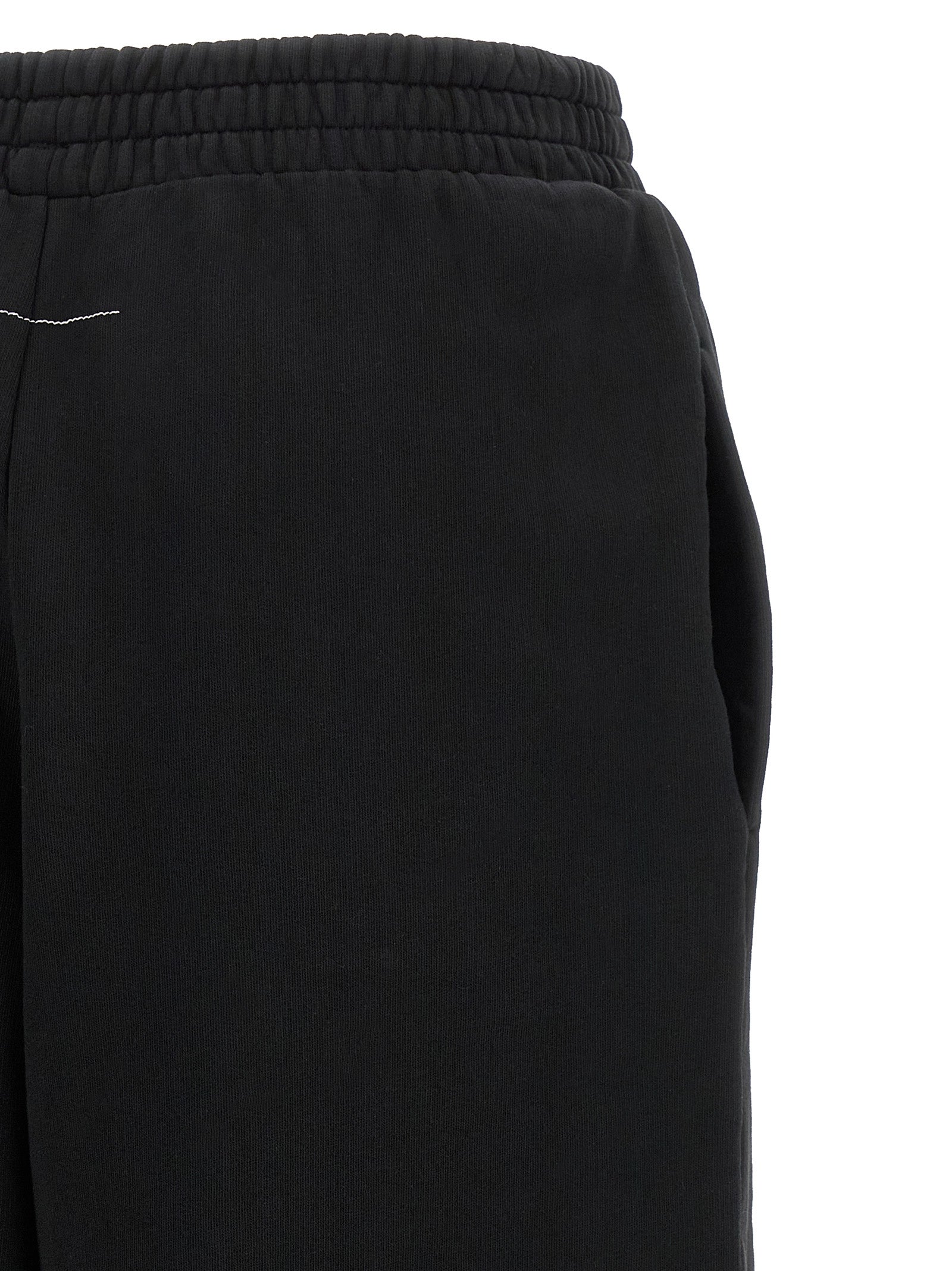 MM6 Maison Margiela Schwarze Baumwoll-Jogginghose (Trainingshose)