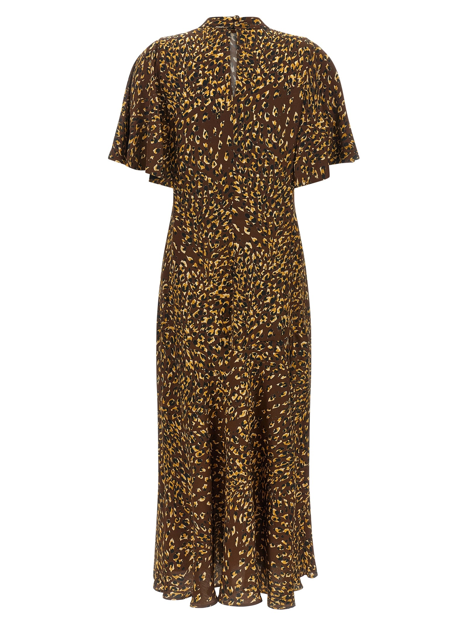 Twinset Braunes Viskose-Maxikleid