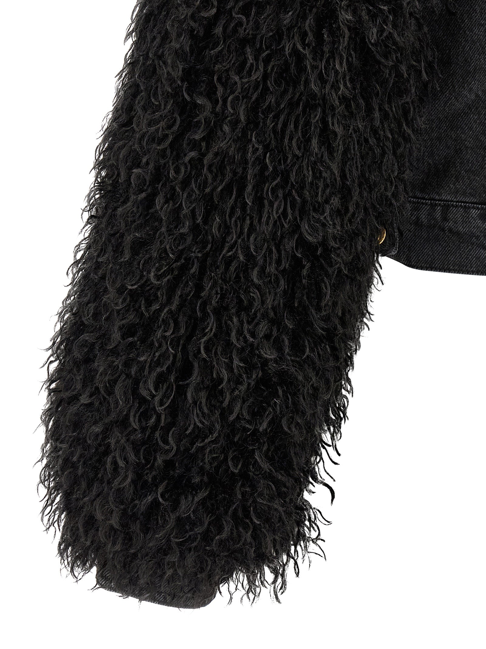 Twinset Schwarze Baumwoll-Denimjacke