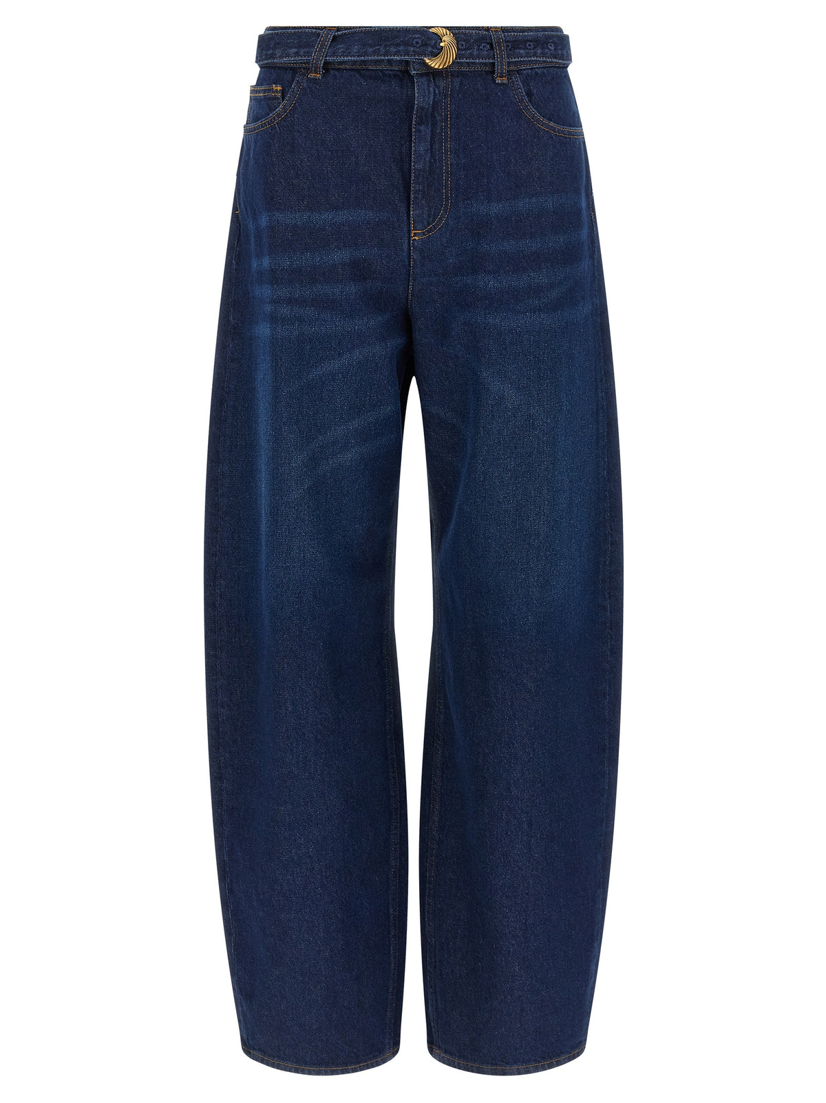 Twinset Blaue High-Waist Jeans aus Baumwolle