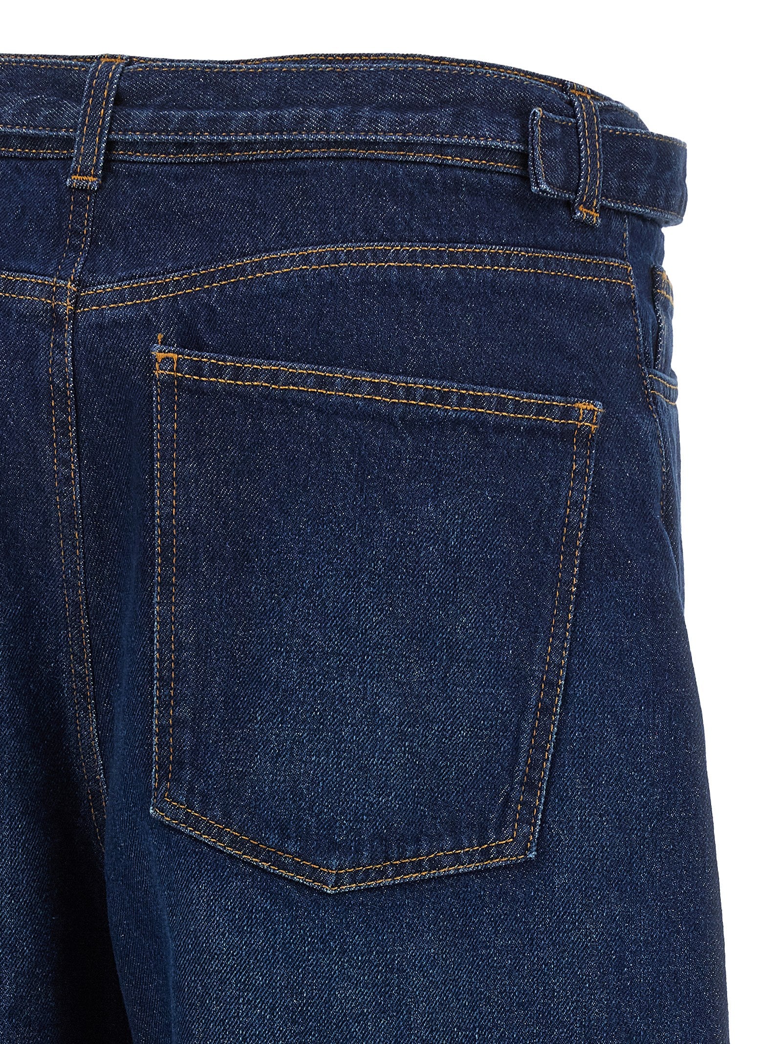 Twinset Blaue High-Waist Jeans aus Baumwolle