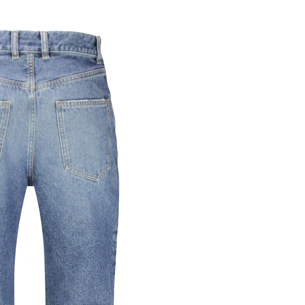 Chloé Blaue Baumwoll-Jeans mit ausgestelltem Bein