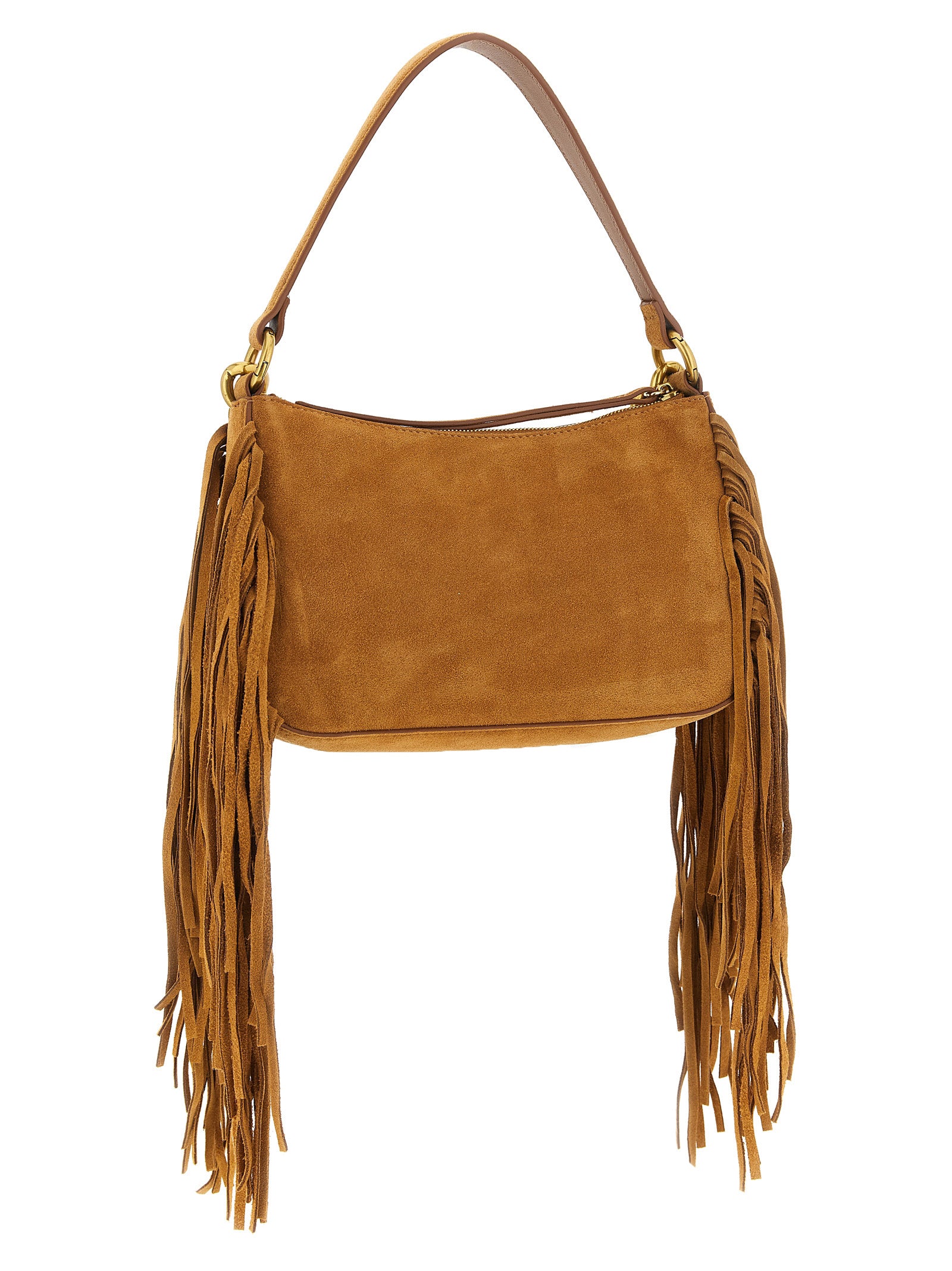 Twinset Braune Leder Schultertasche