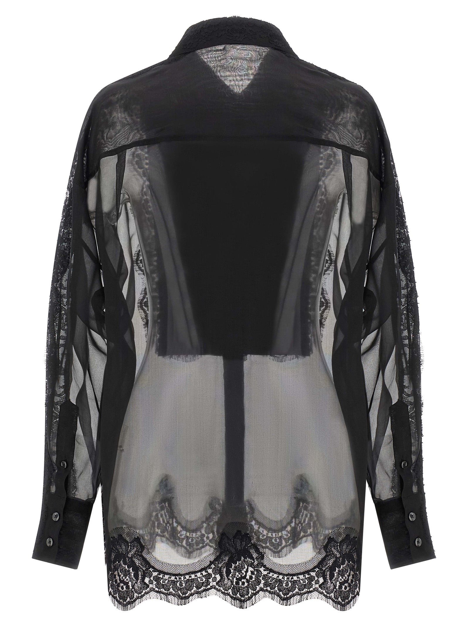 Dolce & Gabbana Schwarze Seidenbluse